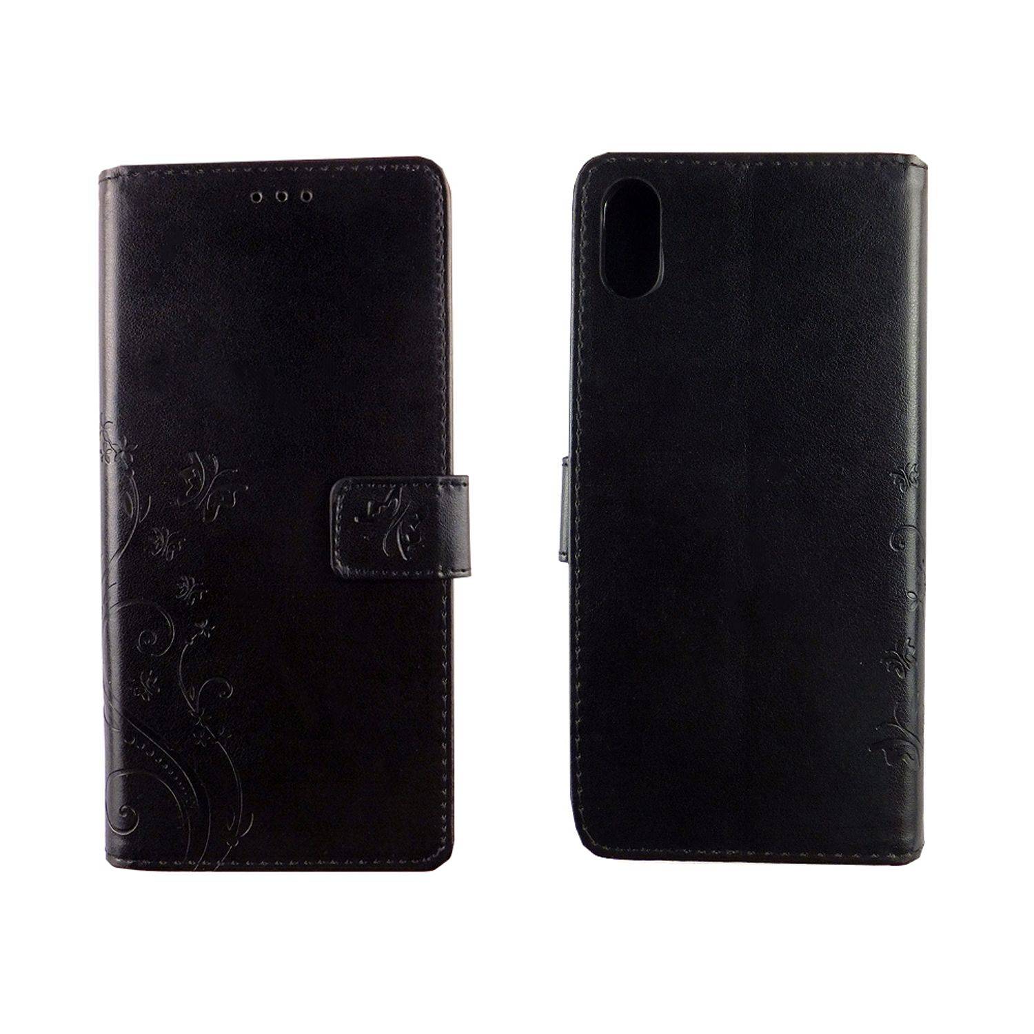 Apple iPhone XS Max Handyhülle Bookcover Schwarz