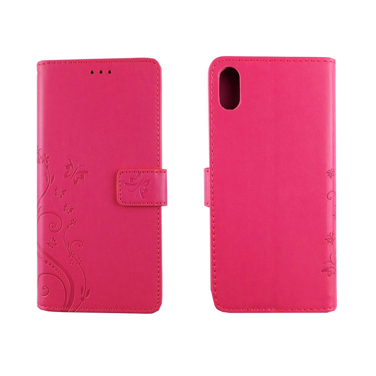 Apple iPhone XS Max Handyhülle Bookcover Rosa