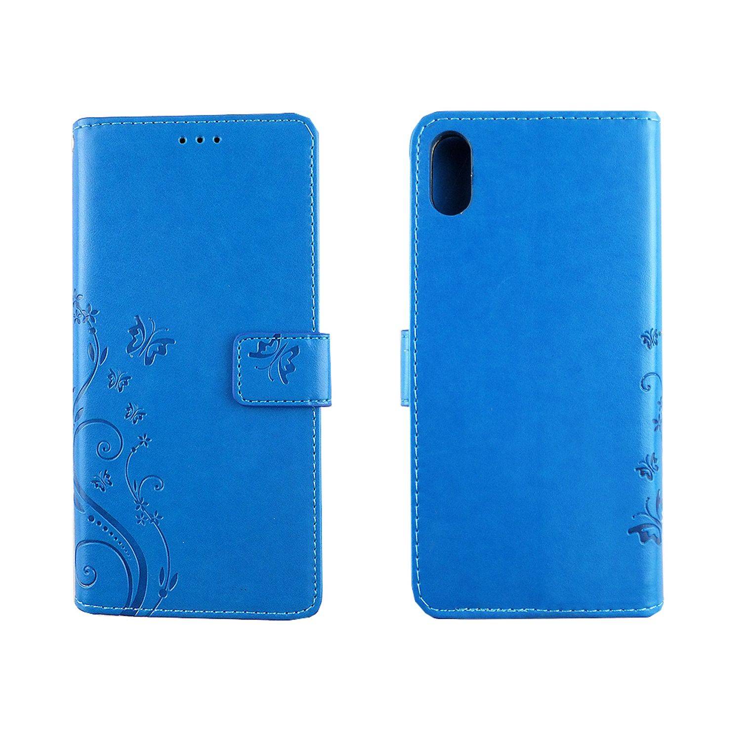 Apple iPhone XS Max Handyhülle Bookcover Blau