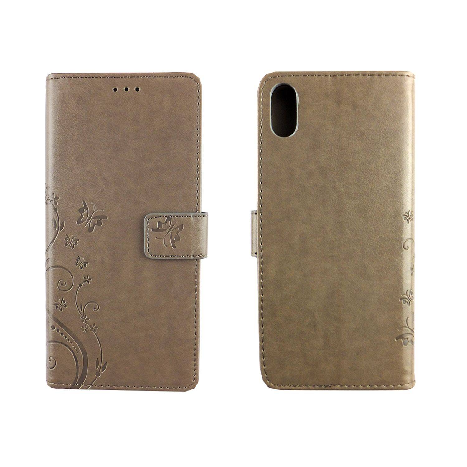 Apple iPhone XS Max Handyhülle Bookcover Grau