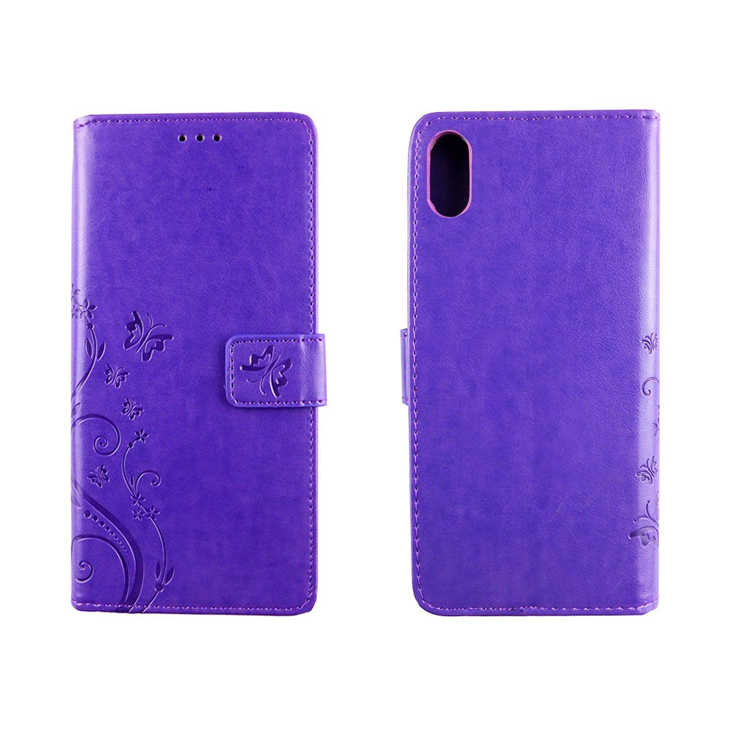 Apple iPhone XS Max Handyhülle Bookcover Violett