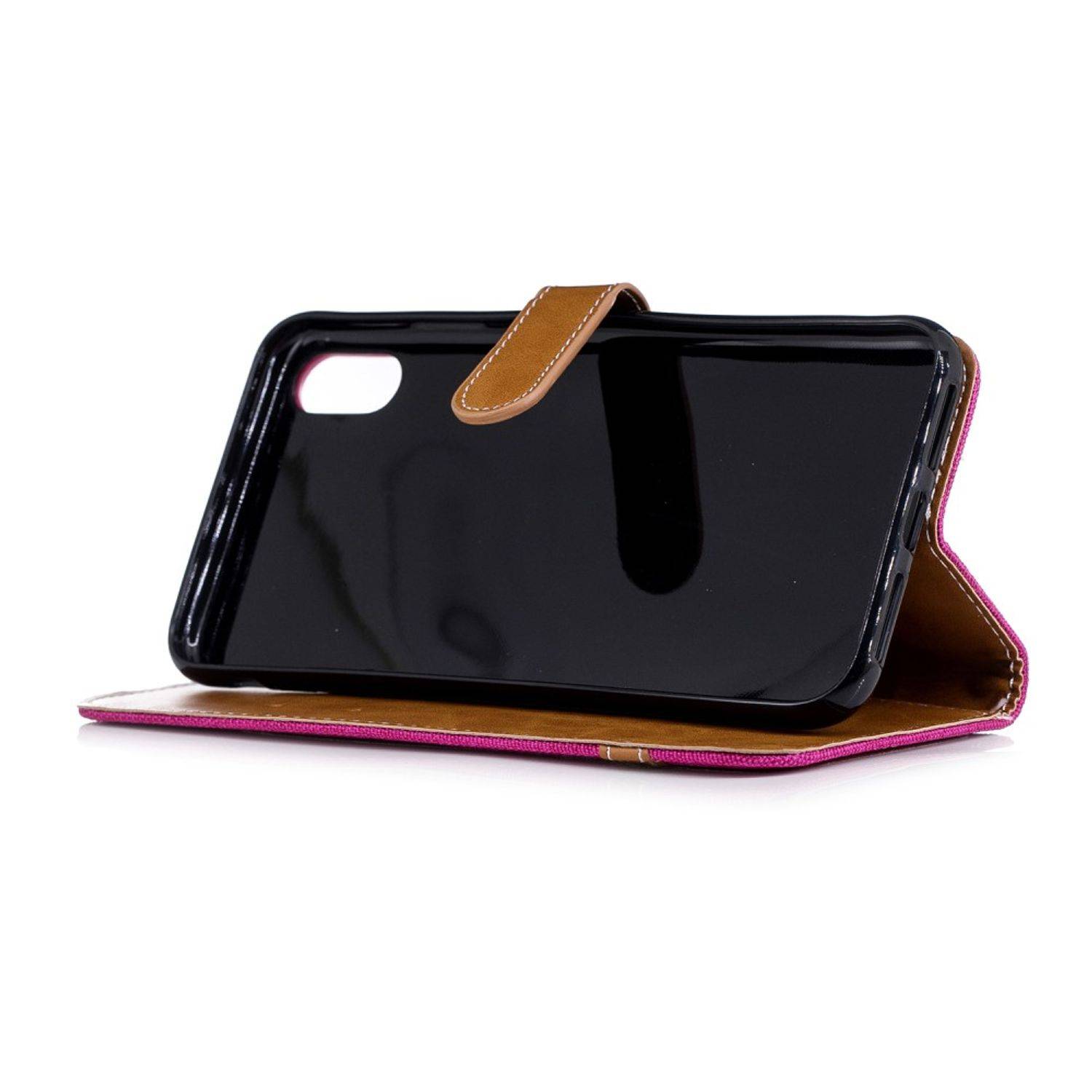 Apple iPhone XS Max Handyhülle Bookcover Rosa