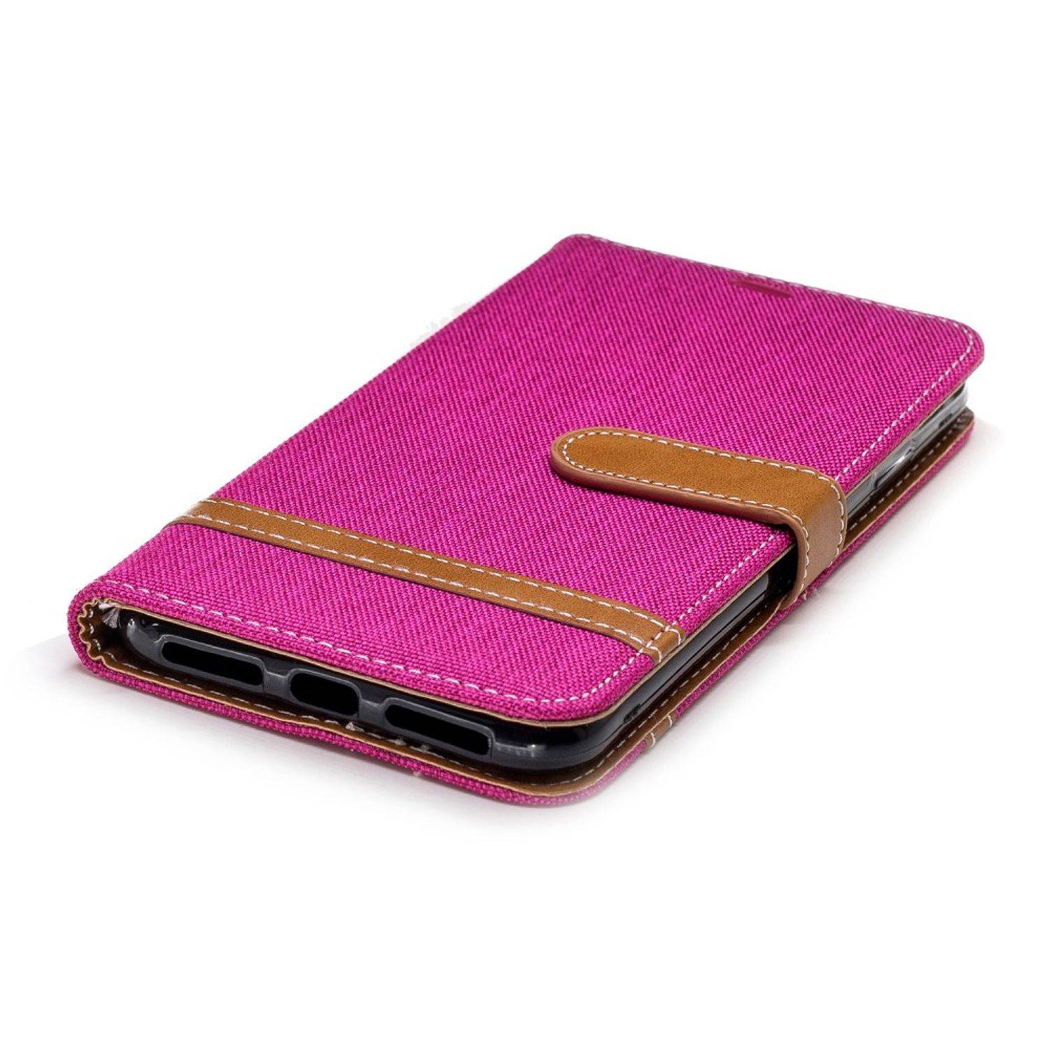 Apple iPhone XS Max Handyhülle Bookcover Rosa