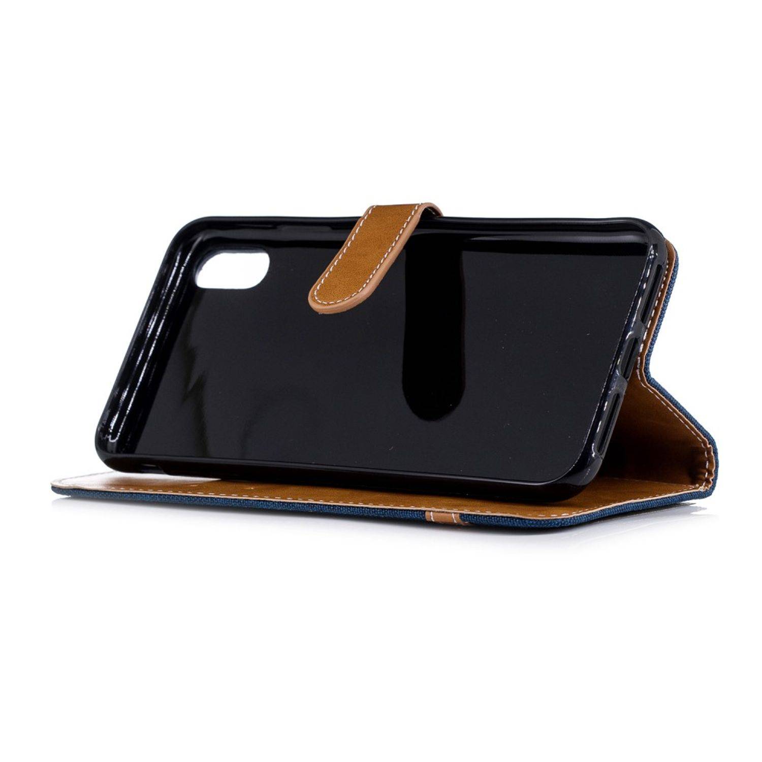Apple iPhone XS Max Handyhülle Bookcover Blau