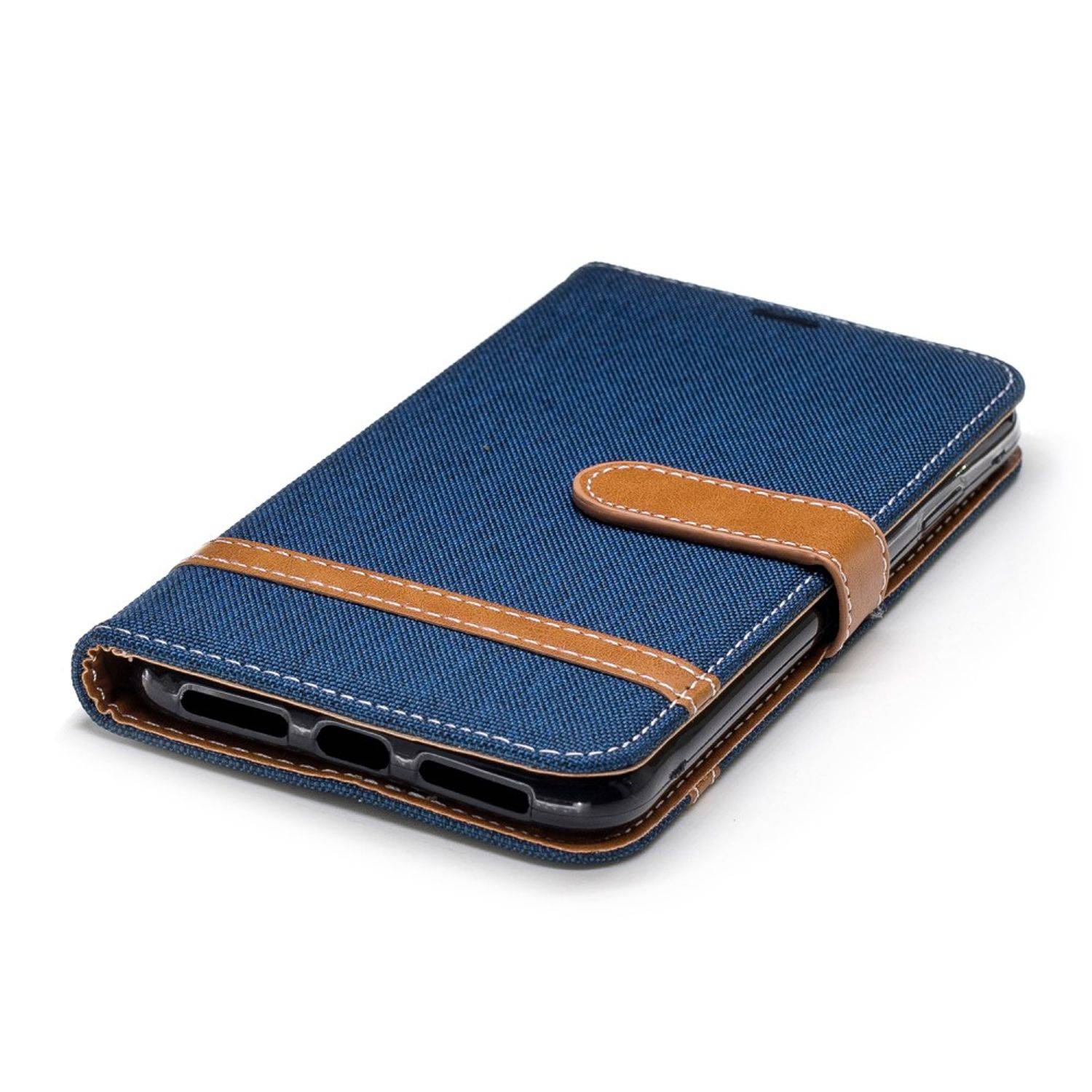 Apple iPhone XS Max Handyhülle Bookcover Blau