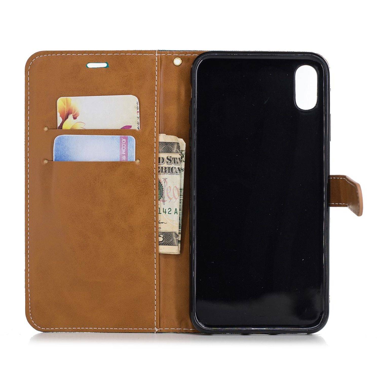 Apple iPhone XS Max Handyhülle Bookcover Blau