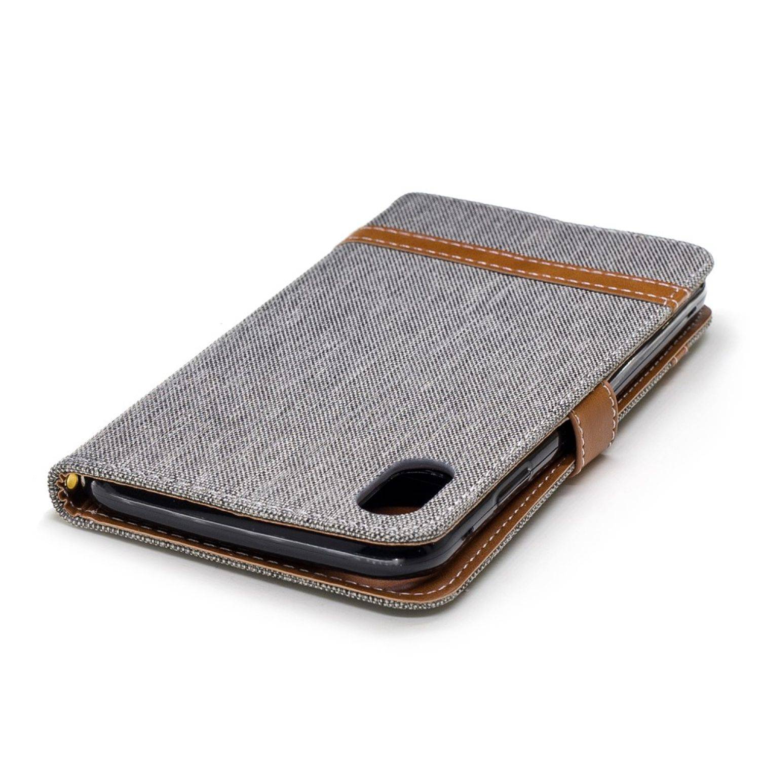 Apple iPhone XS Max Handyhülle Bookcover Grau