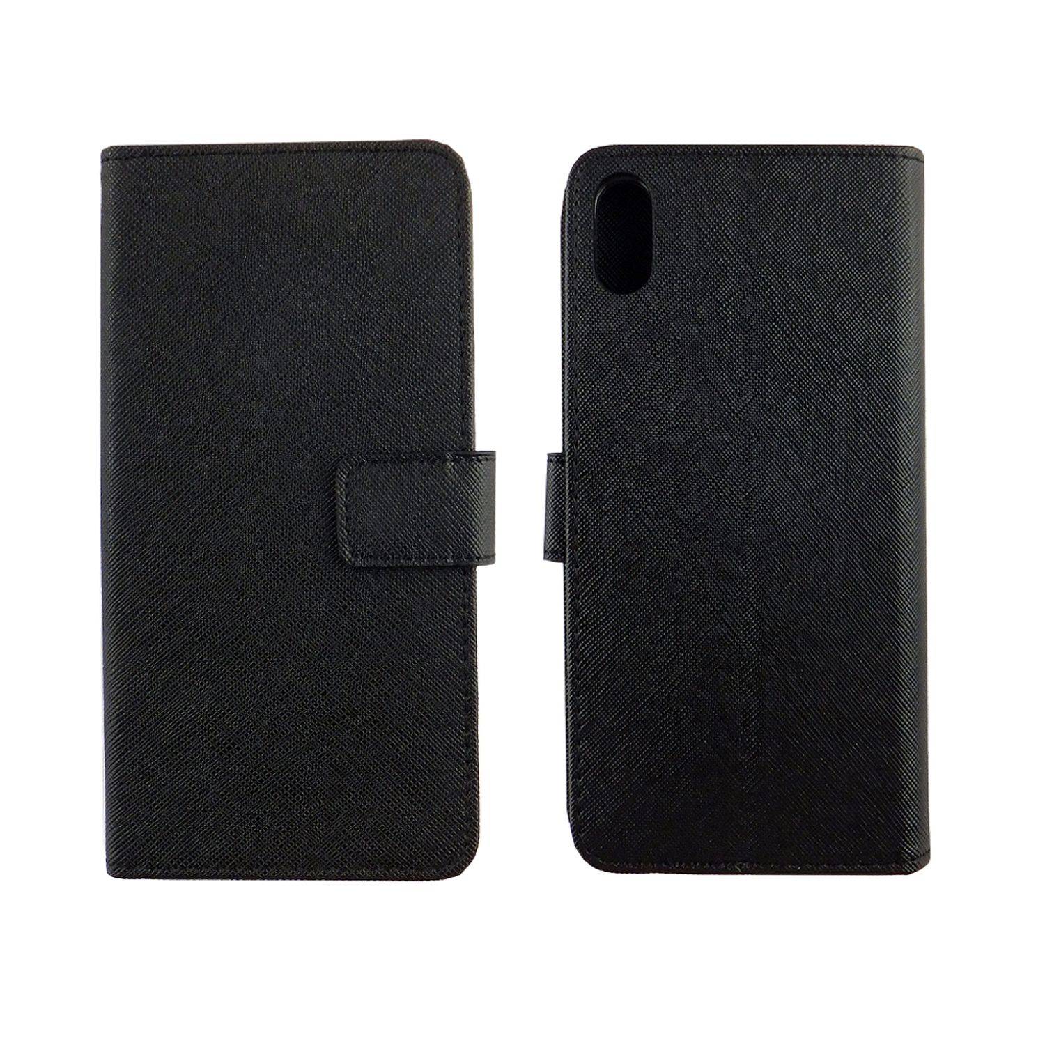 Apple iPhone XS Max Handyhülle Bookcover Schwarz