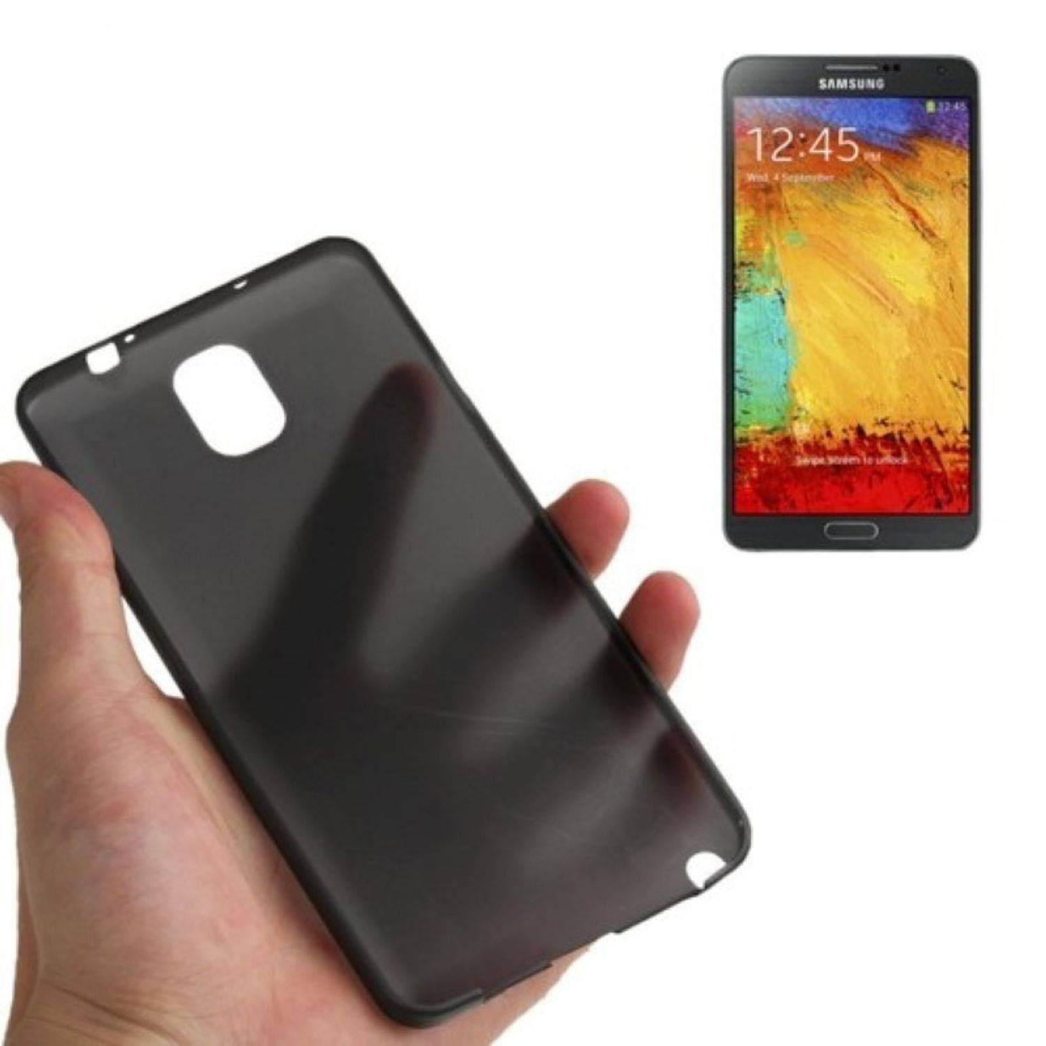 Samsung Galaxy Note 3 Handyhülle Backcover Schwarz