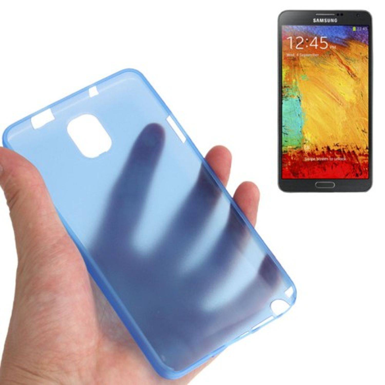 Samsung Galaxy Note 3 Handyhülle Backcover Blau