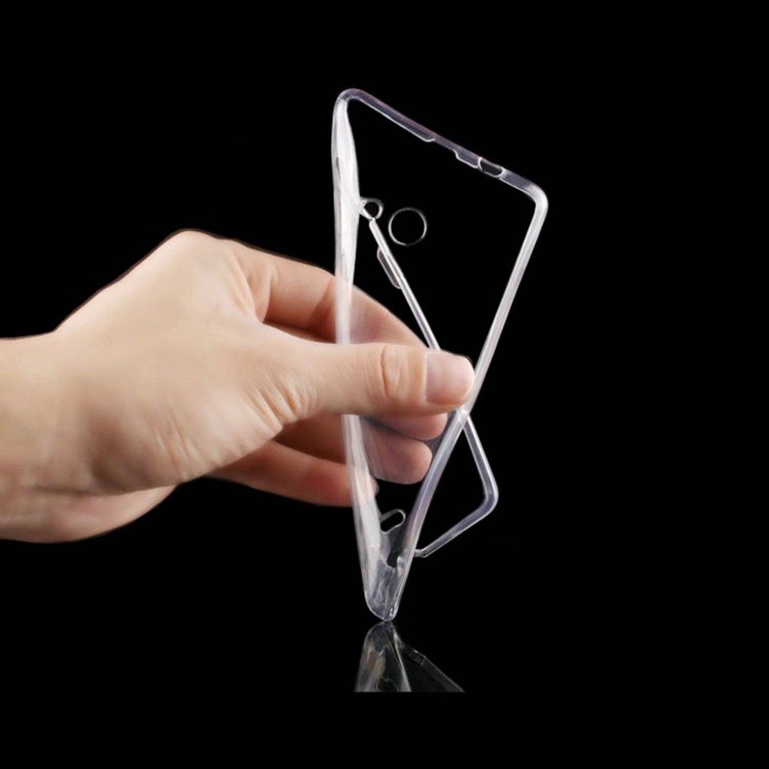 Microsoft Lumia 435 Handyhülle Ultra Dünn Bumper Backcover Transparent