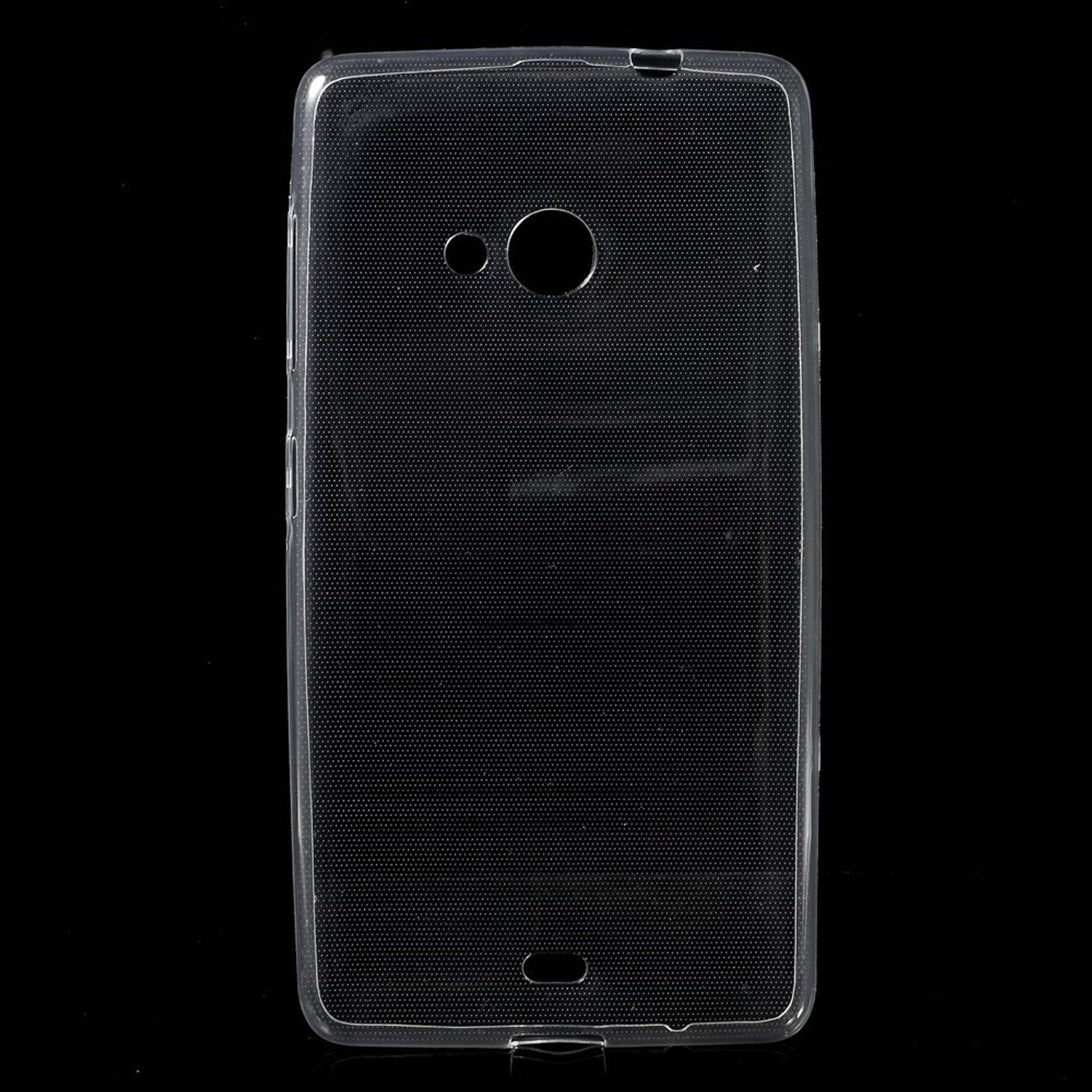 Microsoft Lumia 535 Handyhülle Ultra Dünn Bumper Backcover Transparent