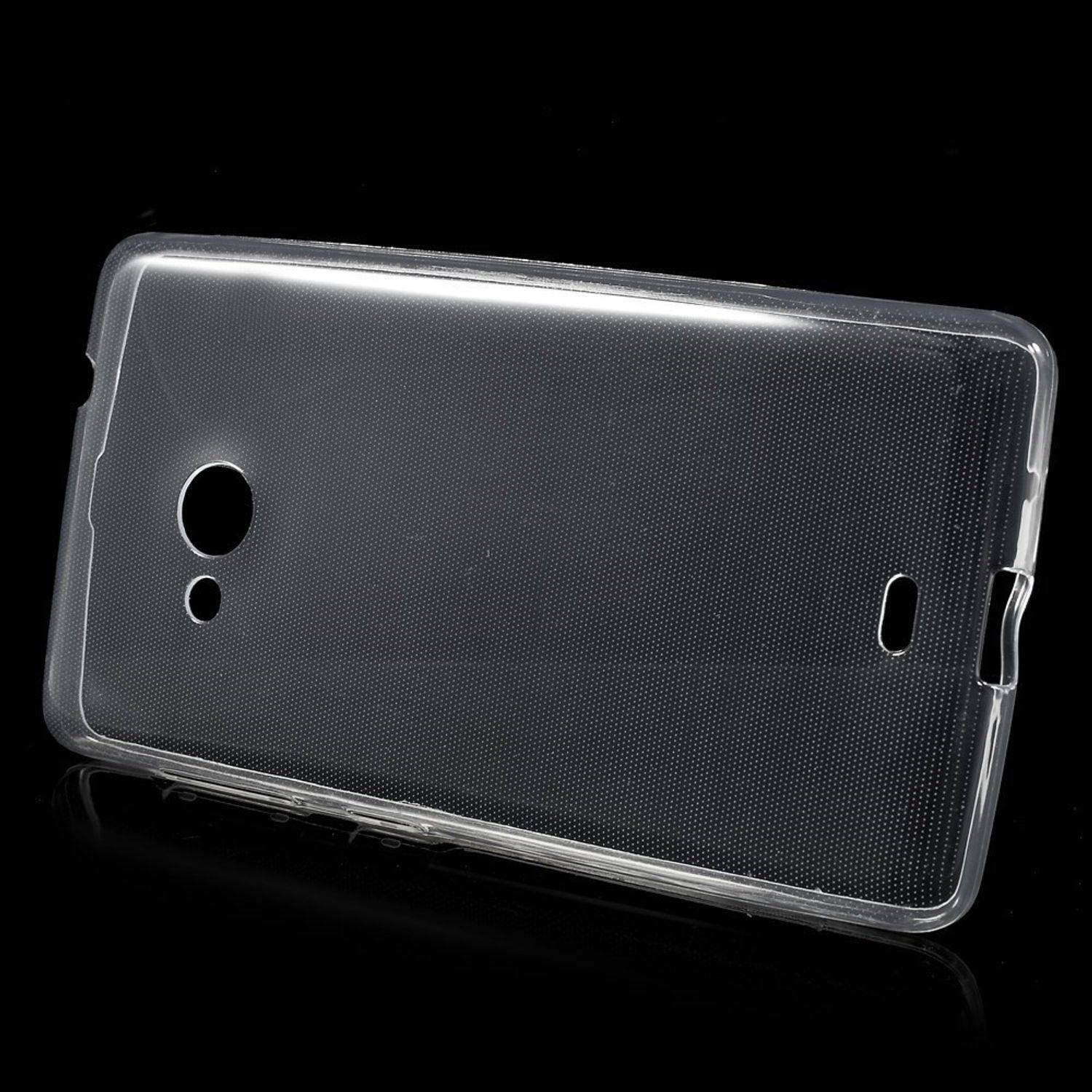 Microsoft Lumia 535 Handyhülle Ultra Dünn Bumper Backcover Transparent