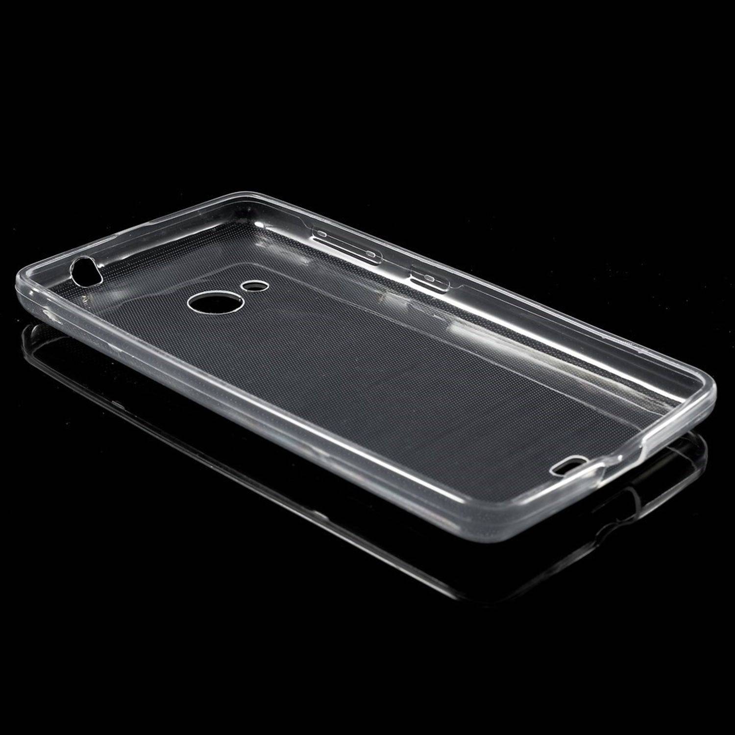 Microsoft Lumia 535 Handyhülle Ultra Dünn Bumper Backcover Transparent