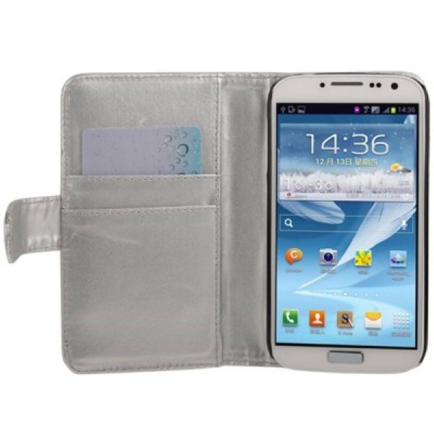 Samsung Galaxy S4 Handyhülle Backcover Silber