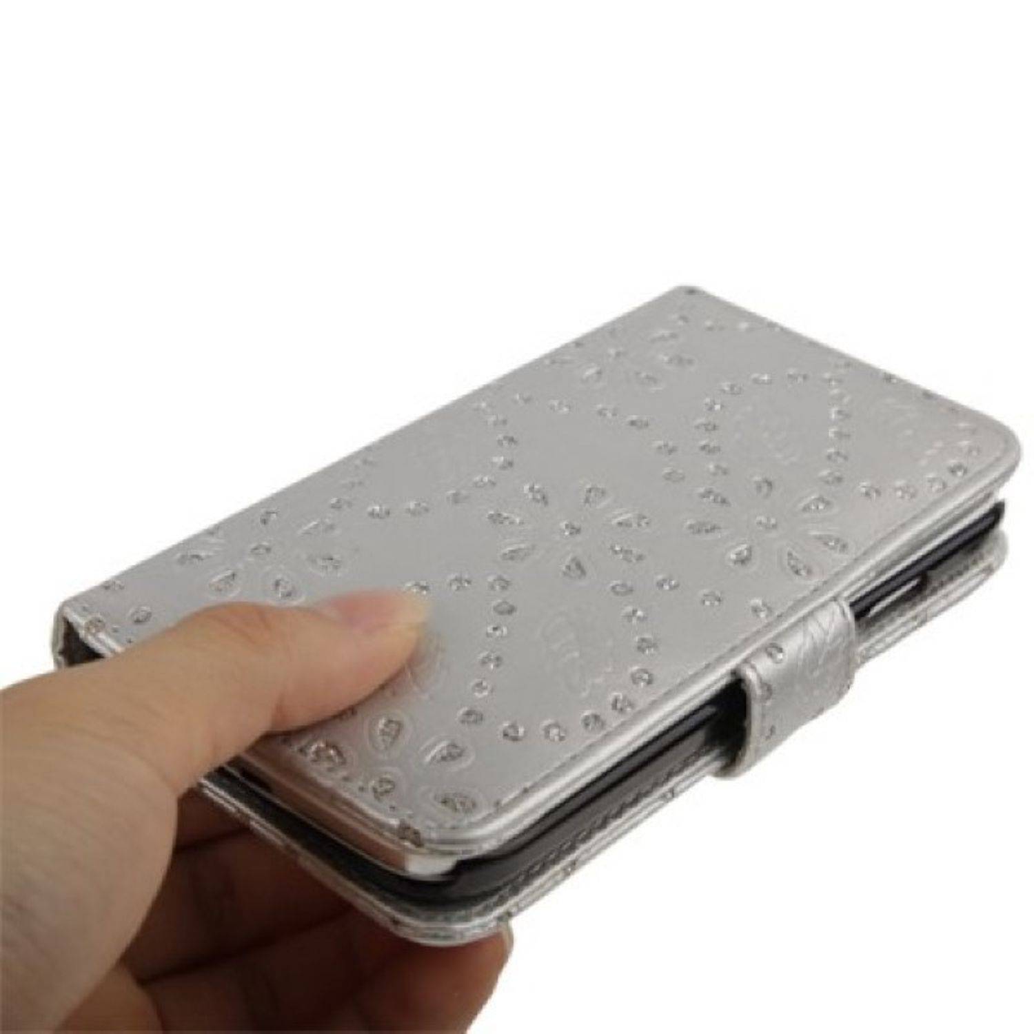 Samsung Galaxy S4 Handyhülle Backcover Silber