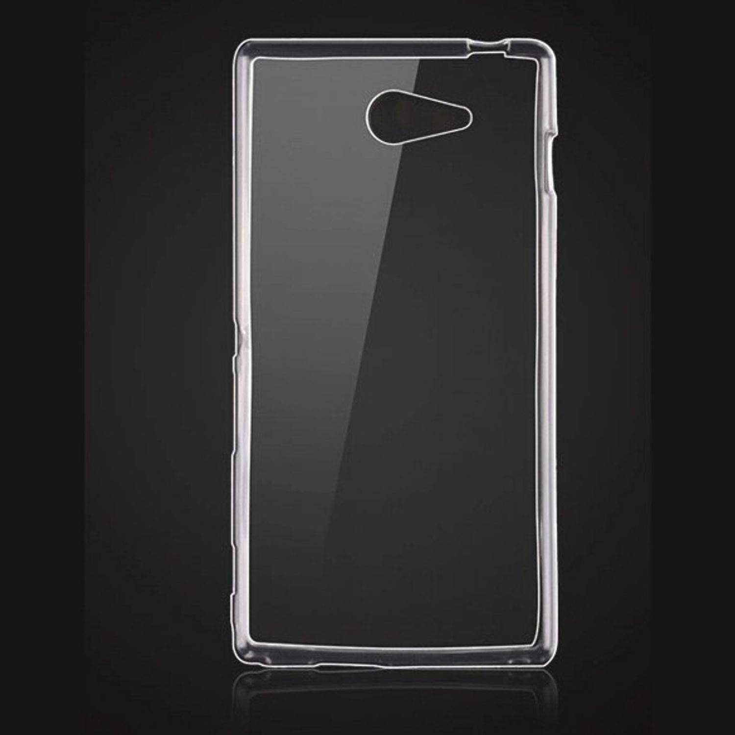 Sony Xperia M2 Handyhülle Ultra Dünn Bumper Backcover Transparent