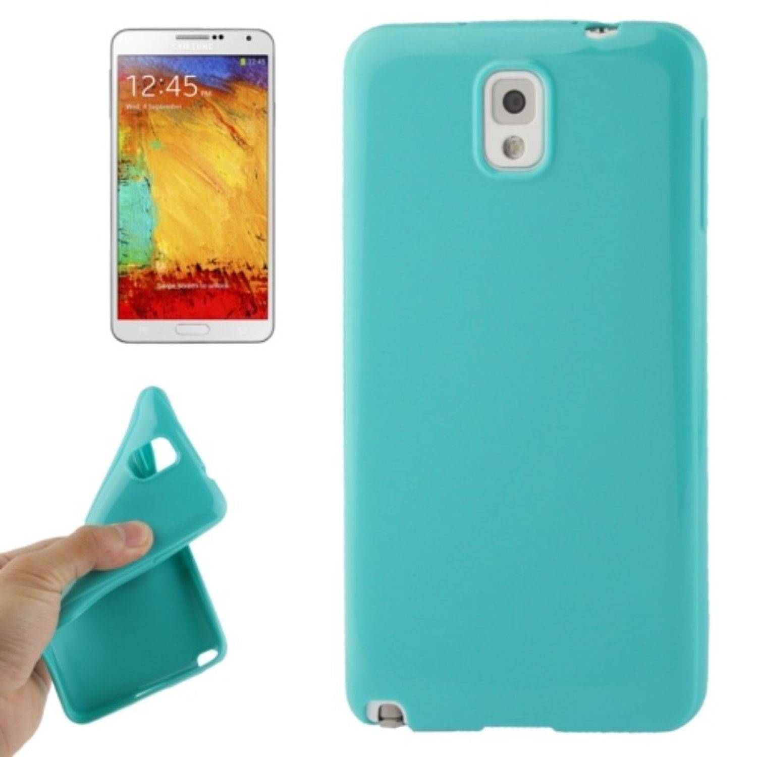 Samsung Galaxy Note 3 Handyhülle Backcover Blau