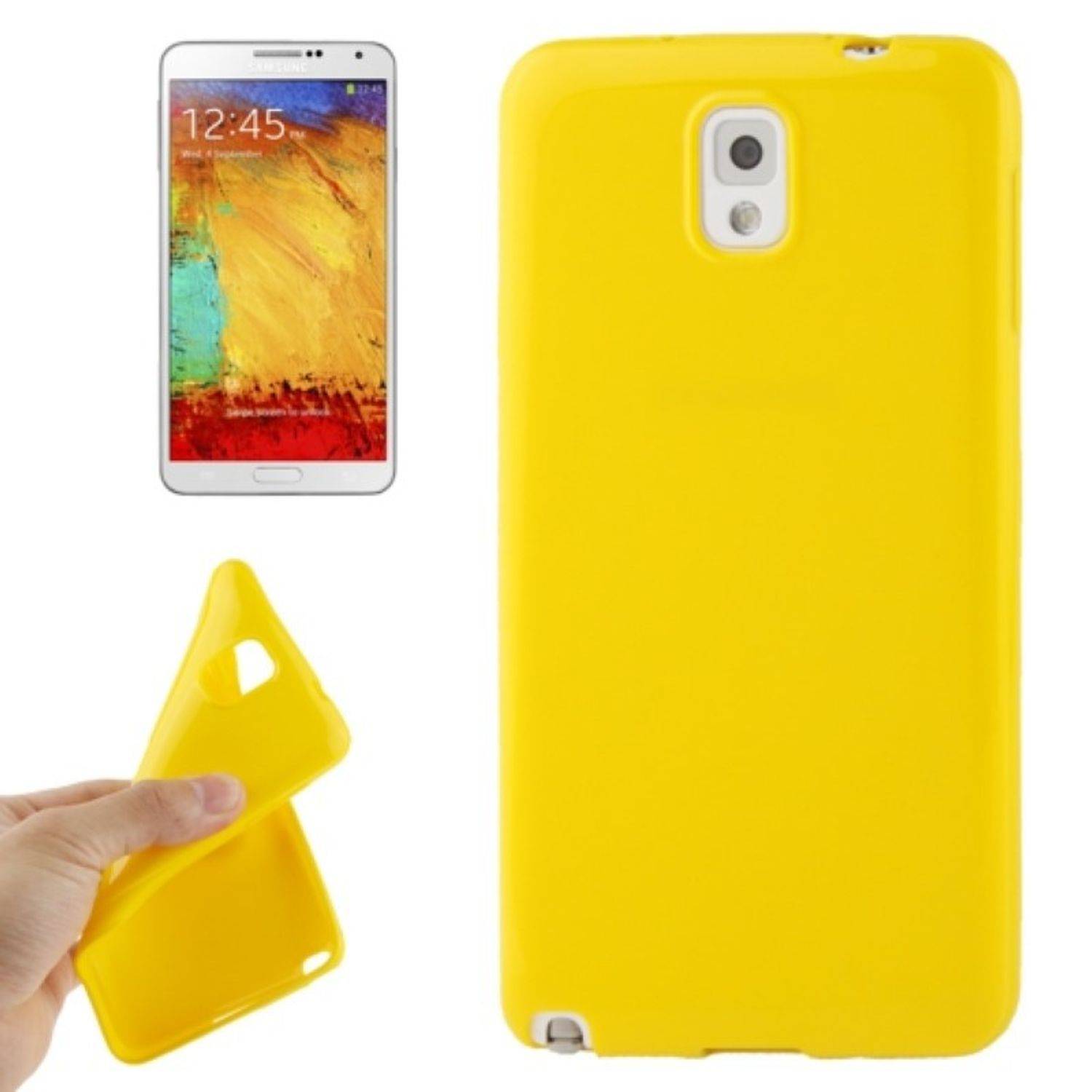 Samsung Galaxy Note 3 Handyhülle Backcover Gelb