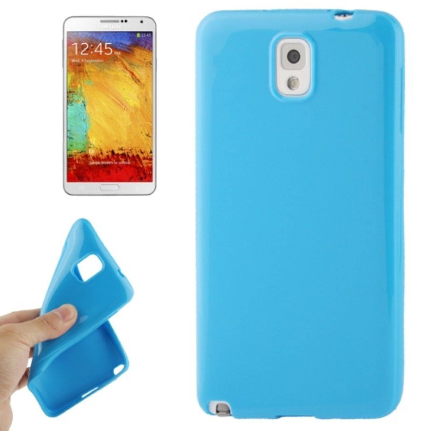 Samsung Galaxy Note 3 Handyhülle Backcover Blau