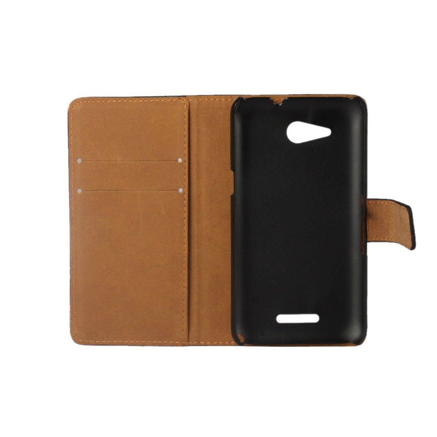 Sony Xperia E4G Handyhülle Backcover Schwarz