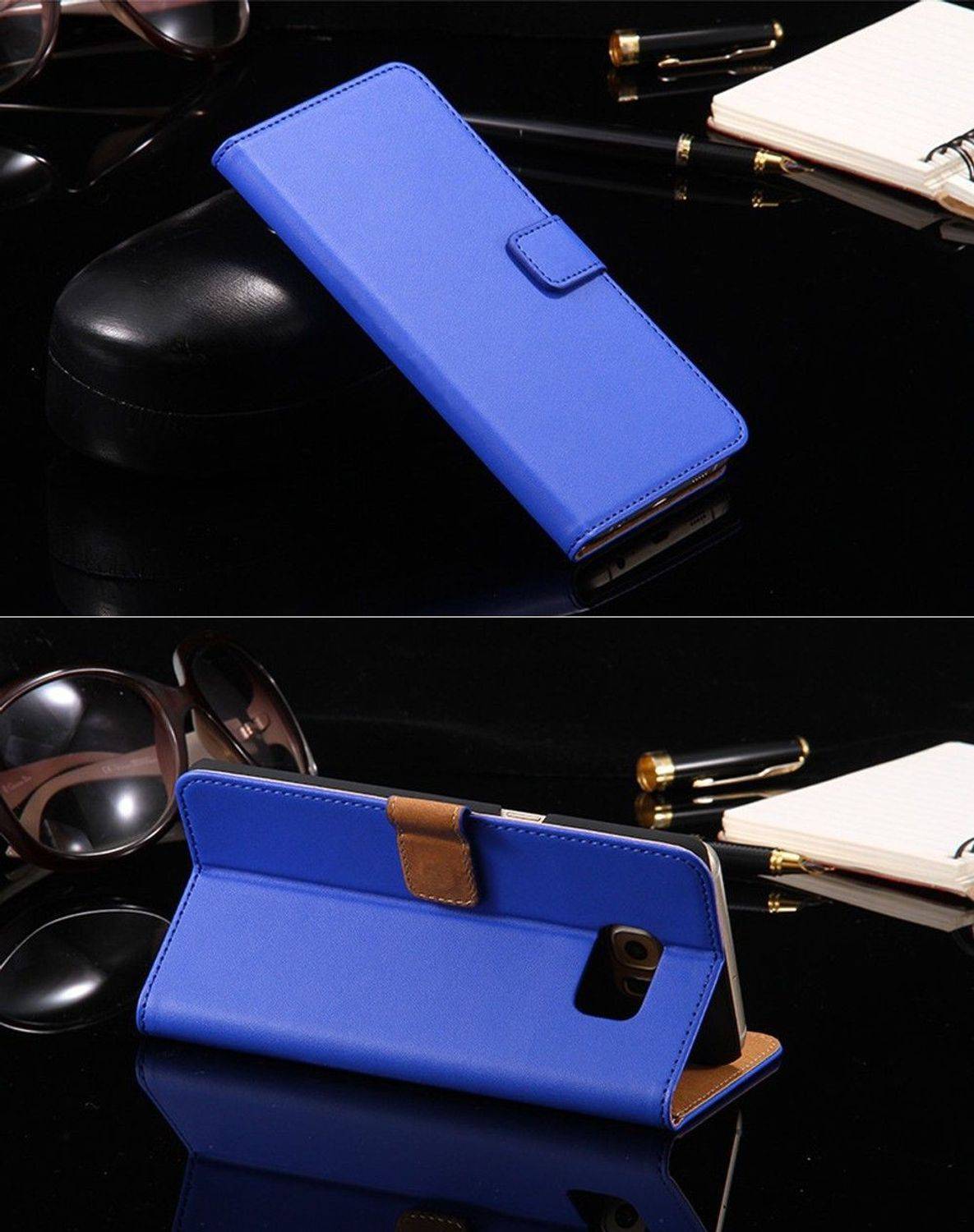 Samsung Galaxy S6 Edge Plus Handyhülle Backcover Blau