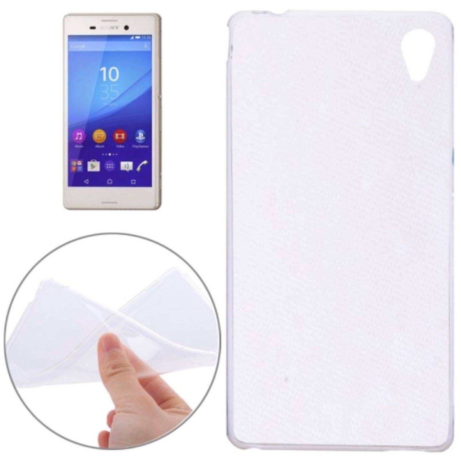 Sony Xperia M4 Aqua Handyhülle Ultra Dünn Bumper Backcover Transparent