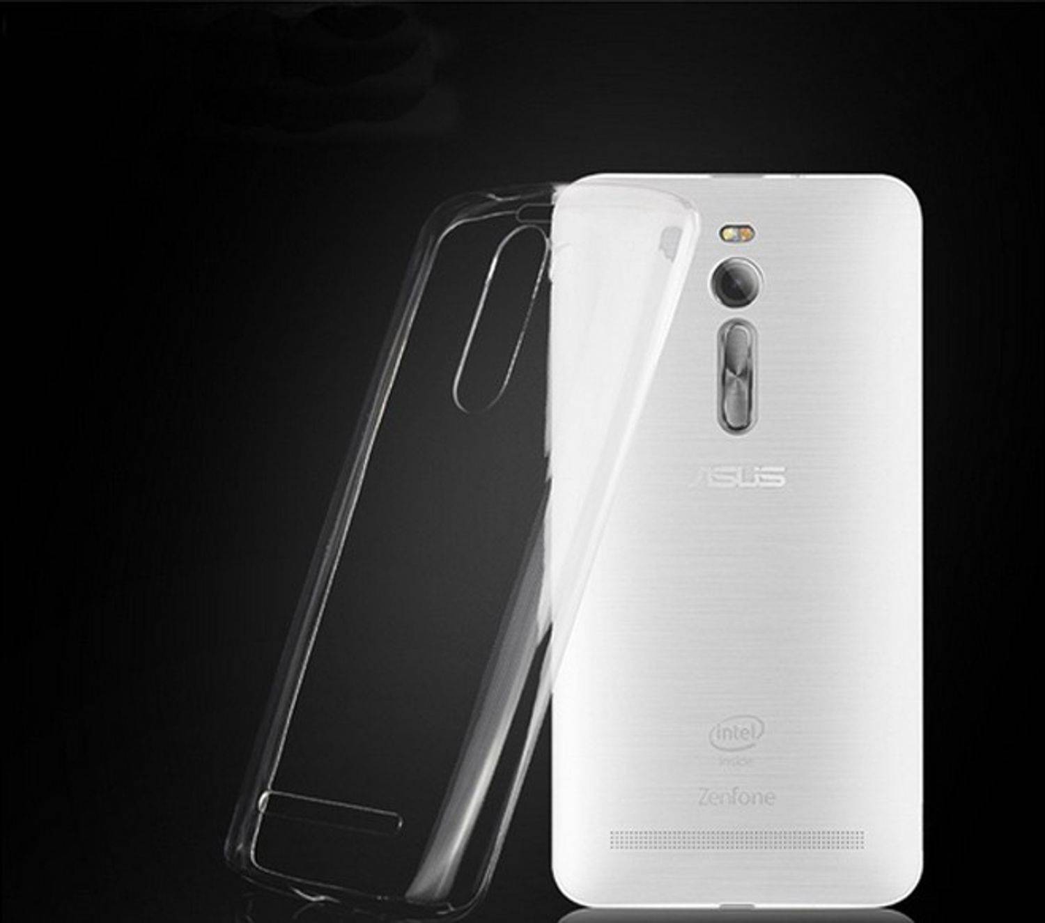 ASUS ZenFone 2 5,5 Zoll Handyhülle Ultra Dünn Bumper Backcover Transparent