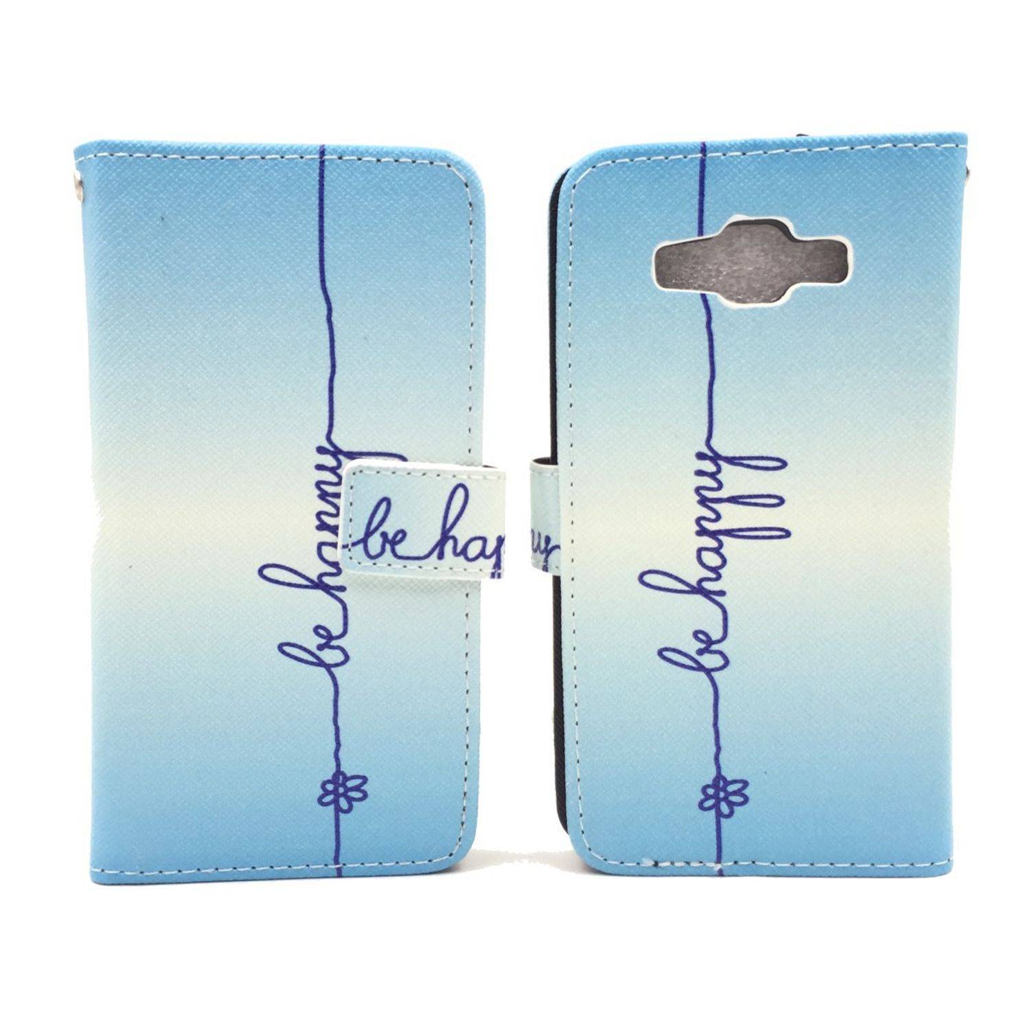 Samsung Galaxy A5 (2015) Handyhülle Bookcover Blau