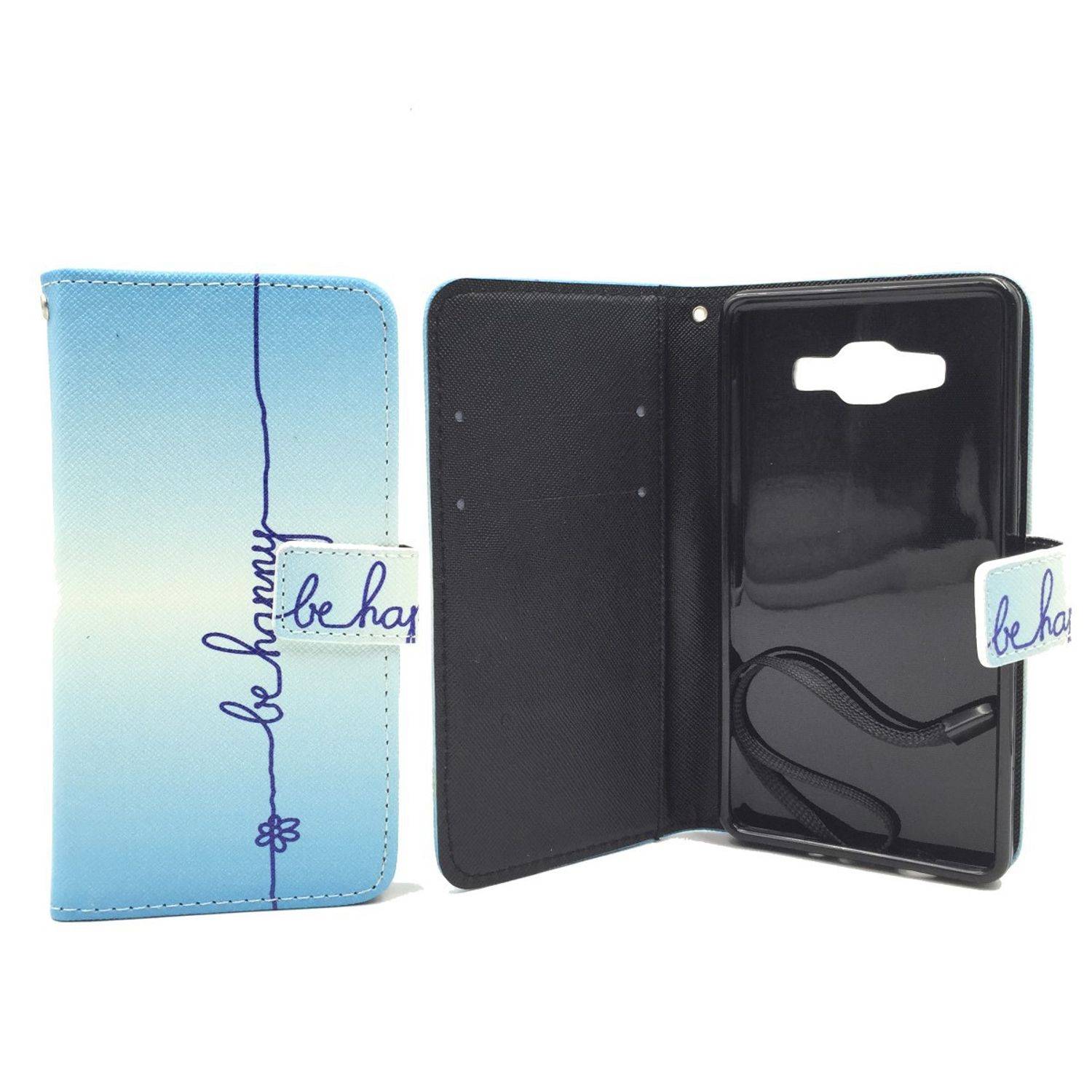 Samsung Galaxy A5 (2015) Handyhülle Bookcover Blau