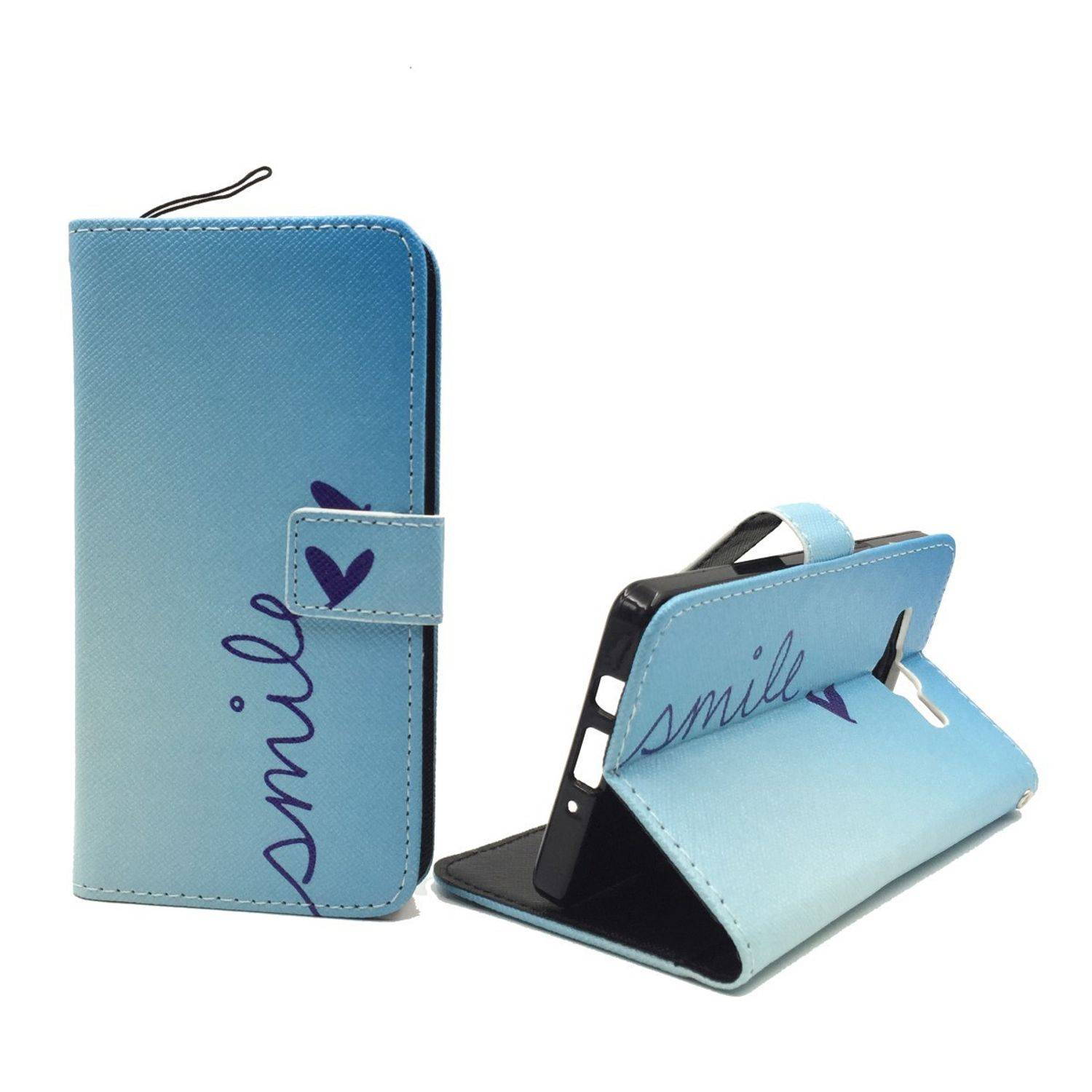 Samsung Galaxy A5 (2015) Handyhülle Bookcover Blau