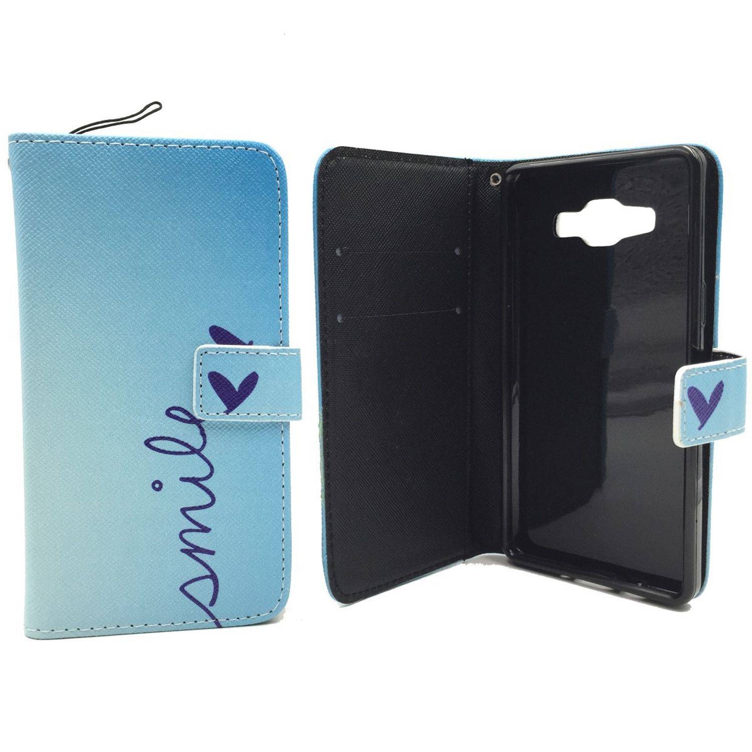 Samsung Galaxy A5 (2015) Handyhülle Bookcover Blau