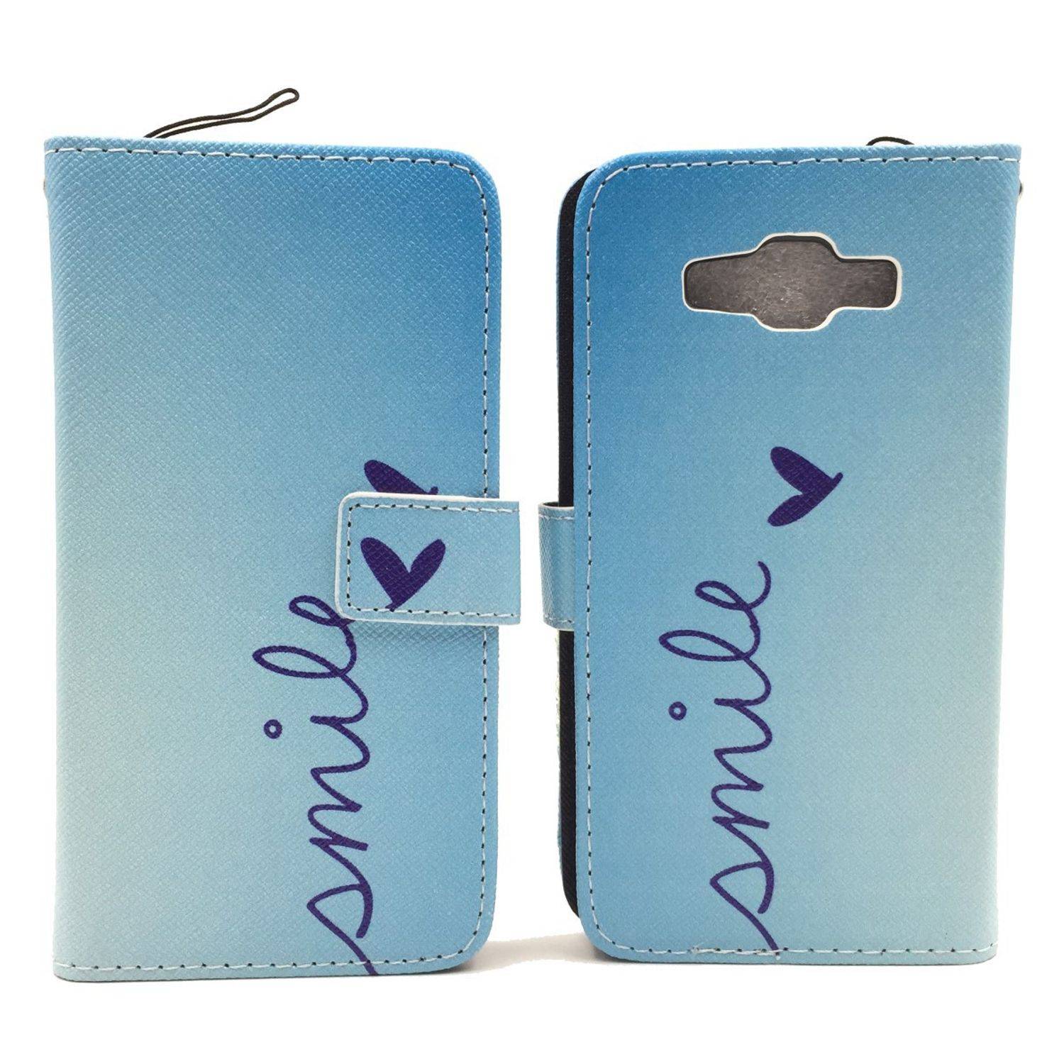 Samsung Galaxy A5 (2015) Handyhülle Bookcover Blau