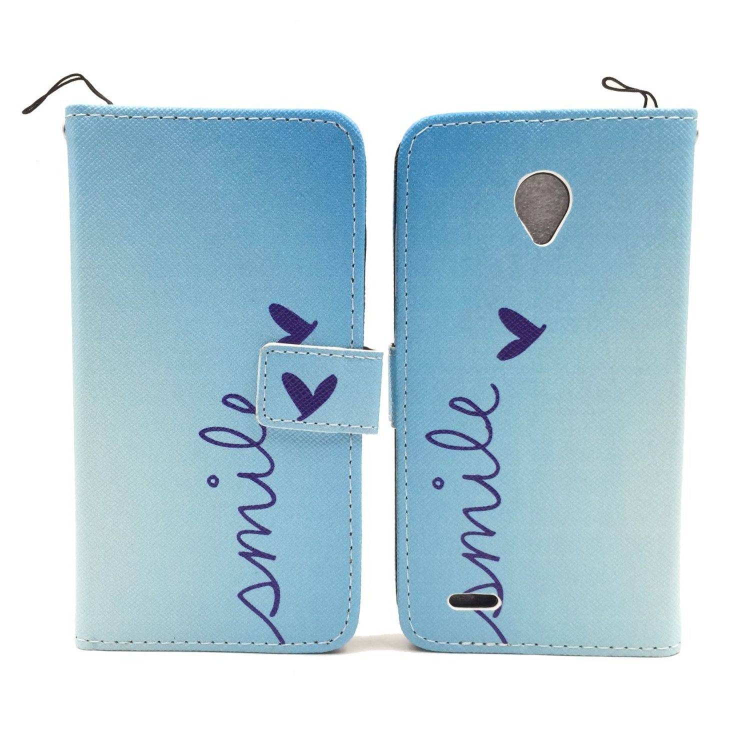 Vodafone Smart Prime 6 Handyhülle Bookcover Blau