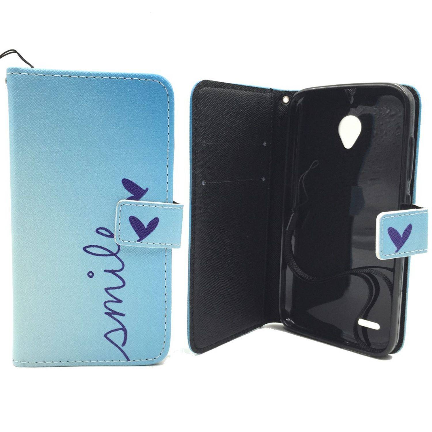 Vodafone Smart Prime 6 Handyhülle Bookcover Blau