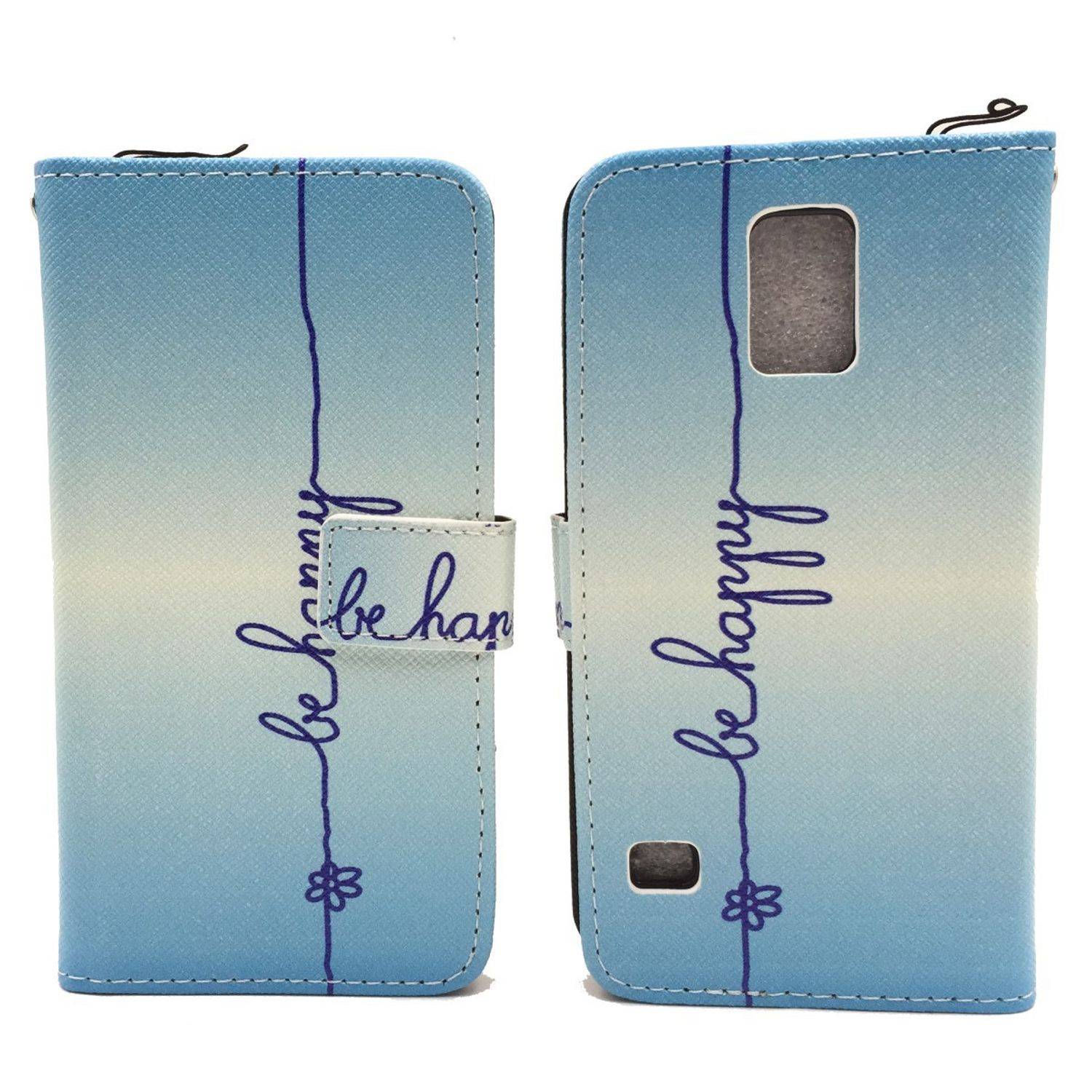 Samsung Galaxy S5 / S5 Neo Handyhülle Bookcover Blau