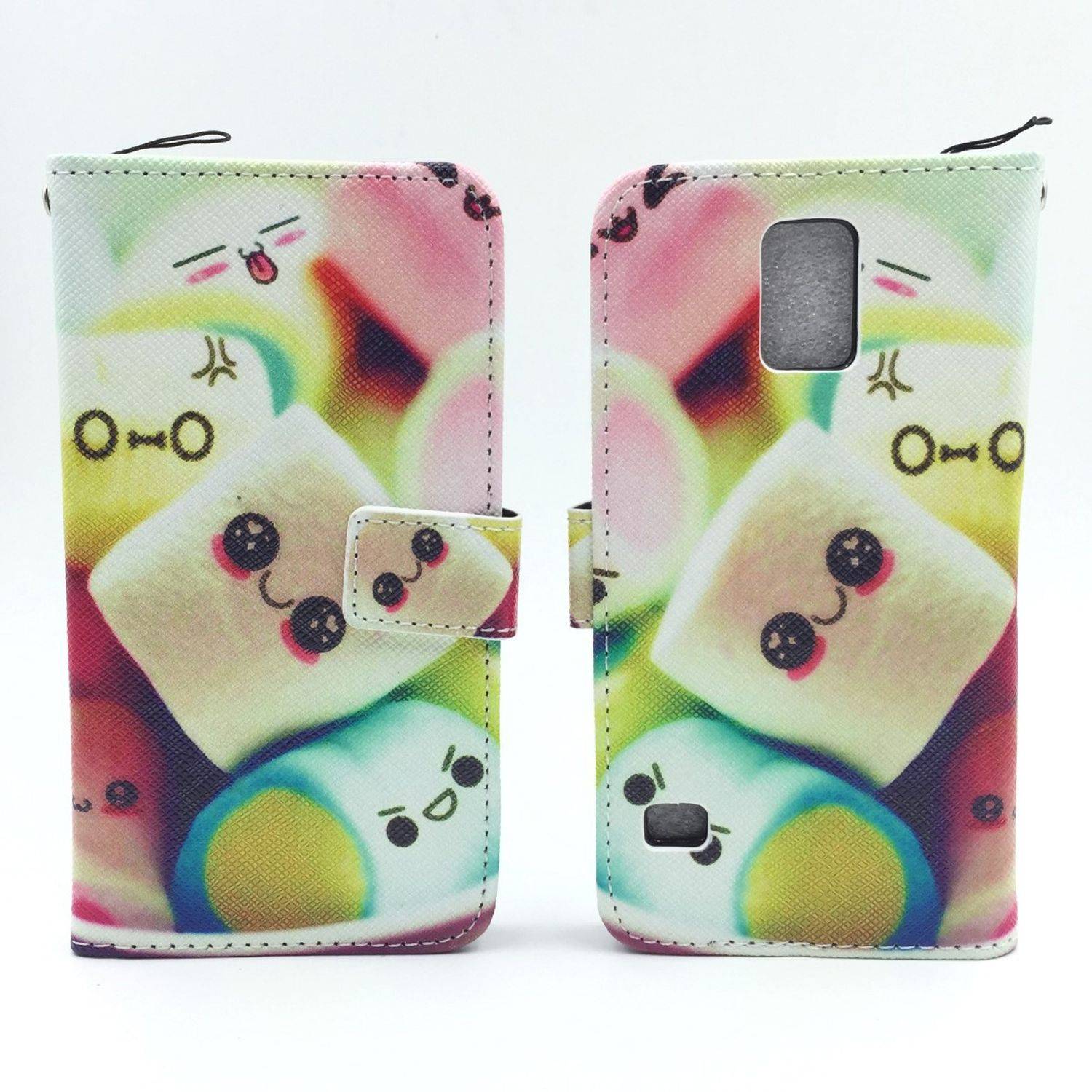 Samsung Galaxy S5 / S5 Neo Handyhülle Bookcover Mehrfarbig