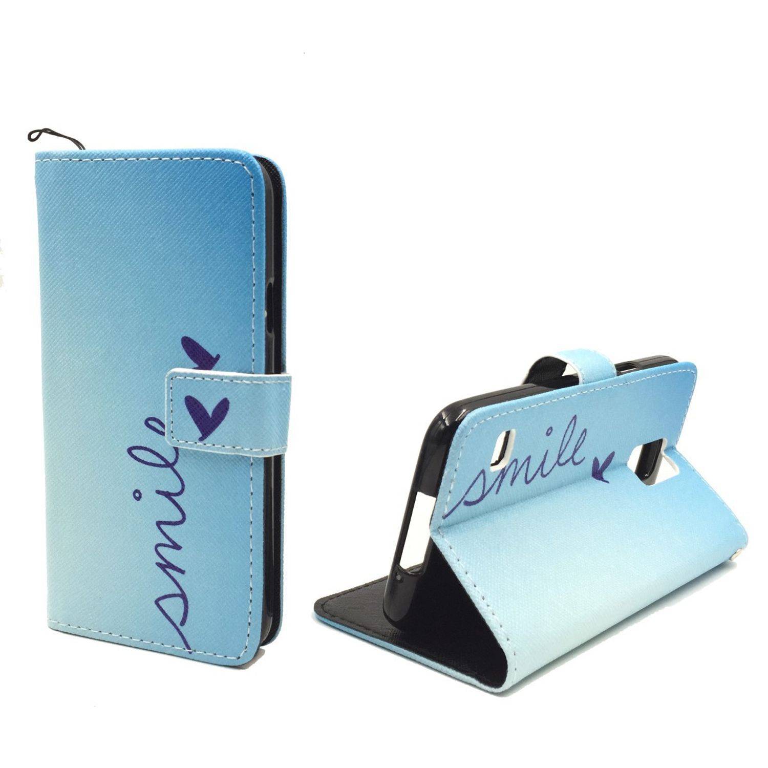 Samsung Galaxy S5 / S5 Neo Handyhülle Bookcover Blau