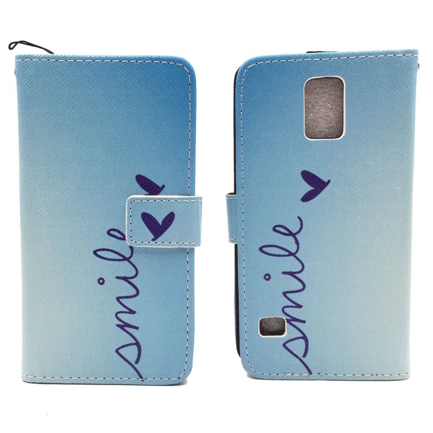 Samsung Galaxy S5 / S5 Neo Handyhülle Bookcover Blau