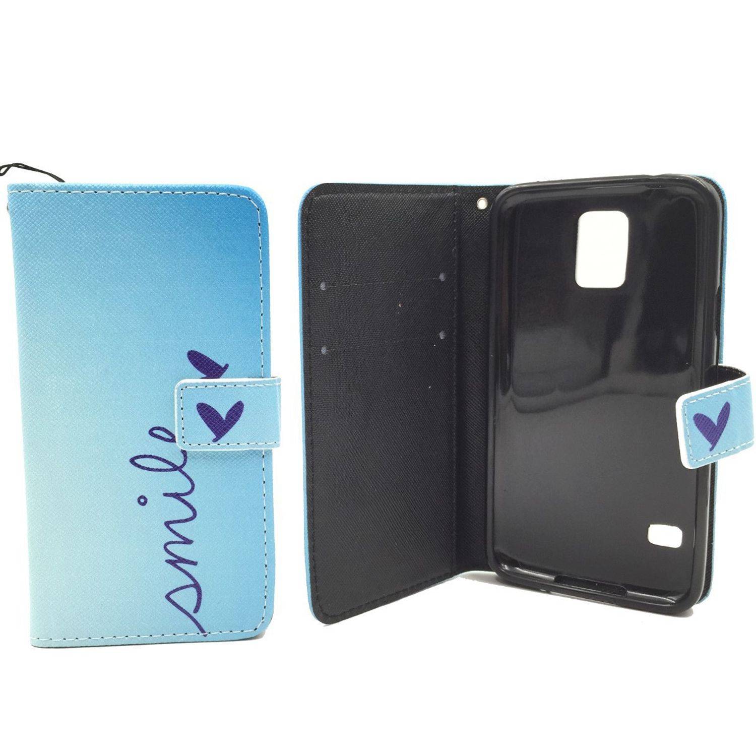 Samsung Galaxy S5 / S5 Neo Handyhülle Bookcover Blau
