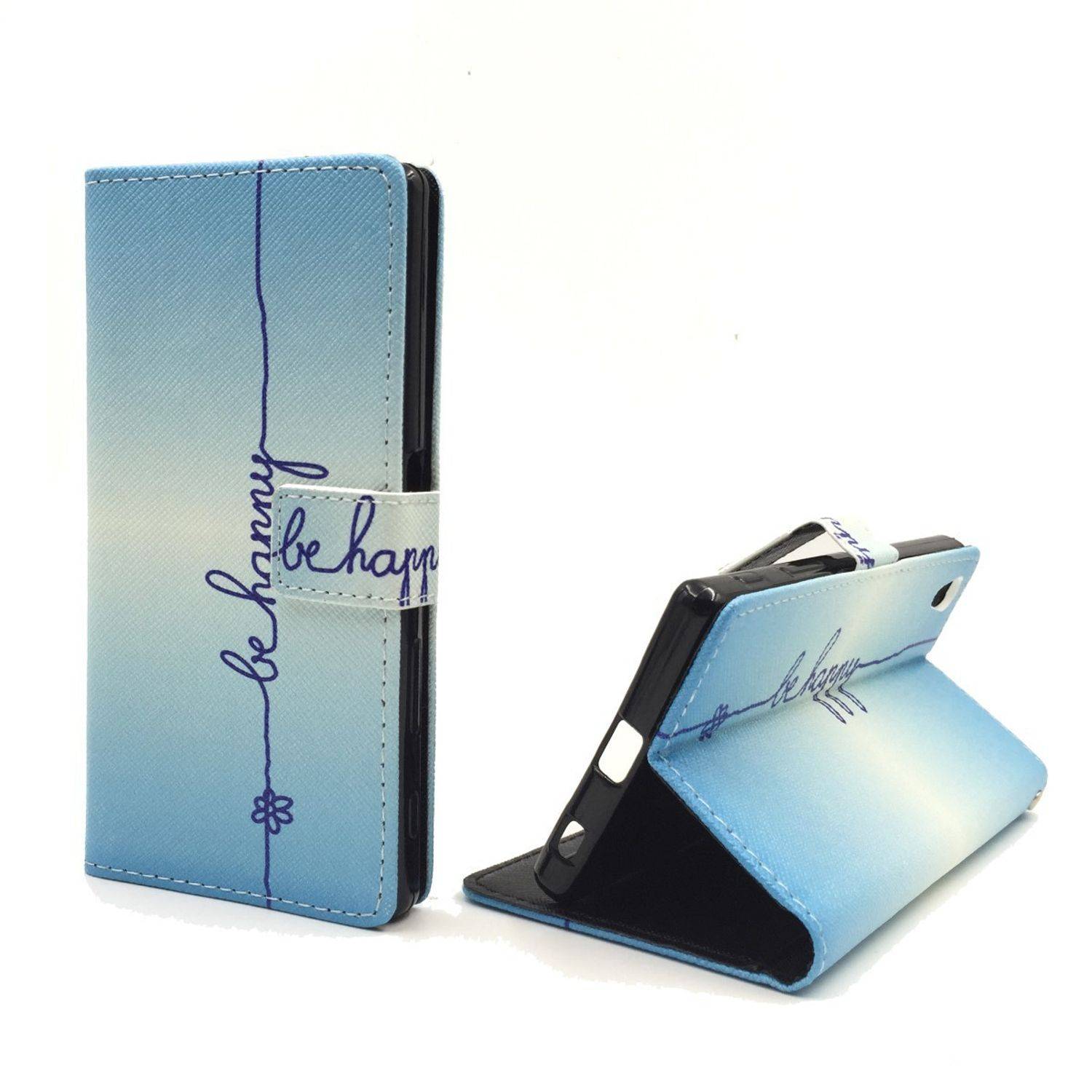 Sony Xperia Z5 Handyhülle Bookcover Blau