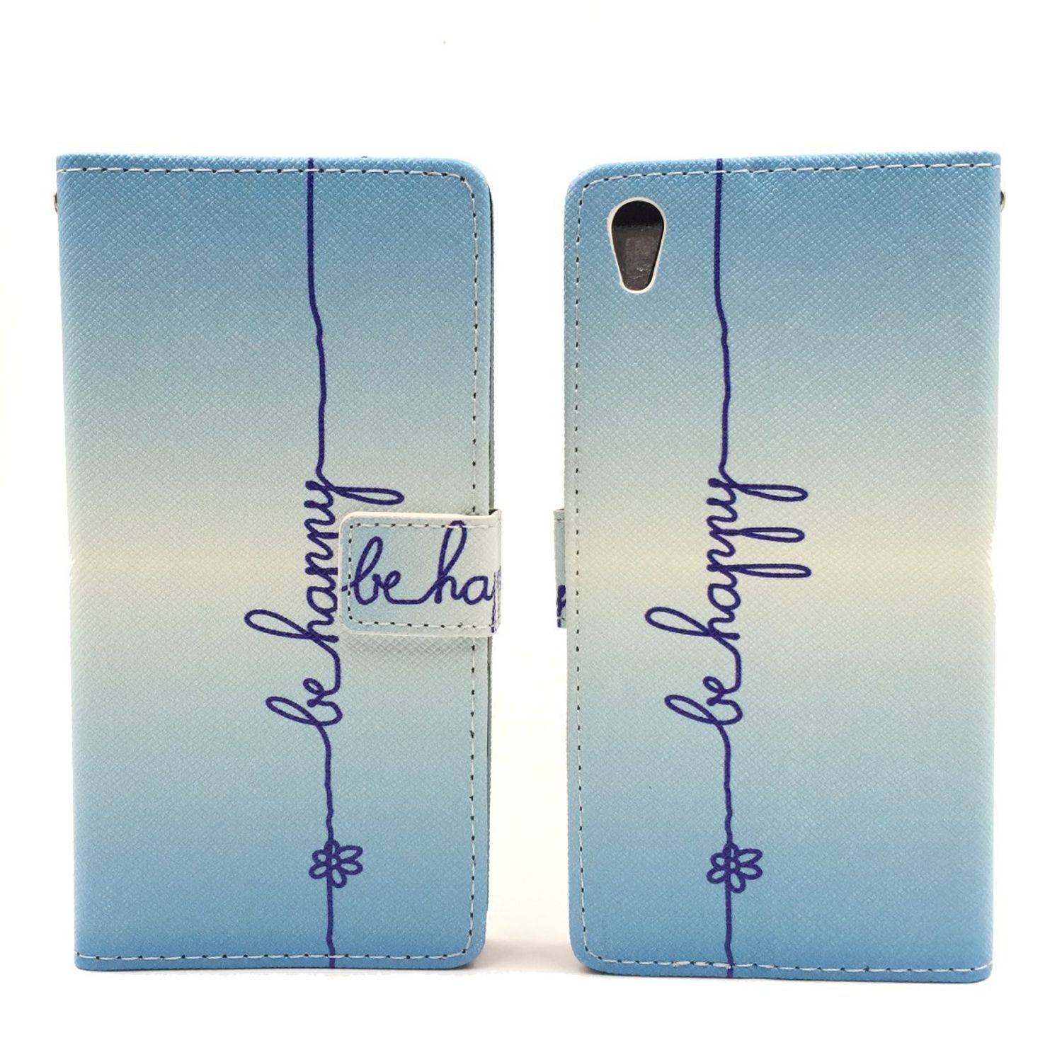 Sony Xperia Z5 Handyhülle Bookcover Blau