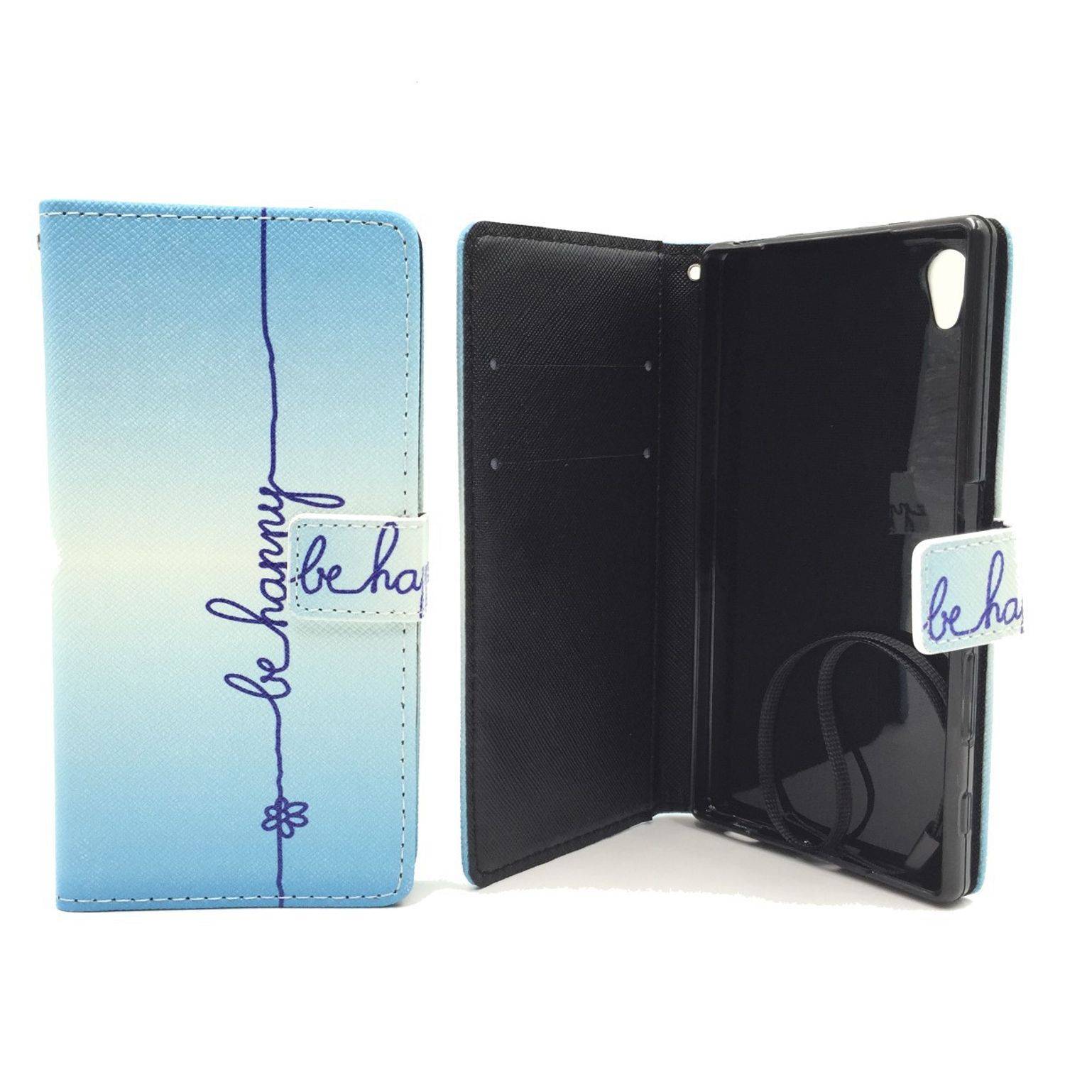 Sony Xperia Z5 Handyhülle Bookcover Blau