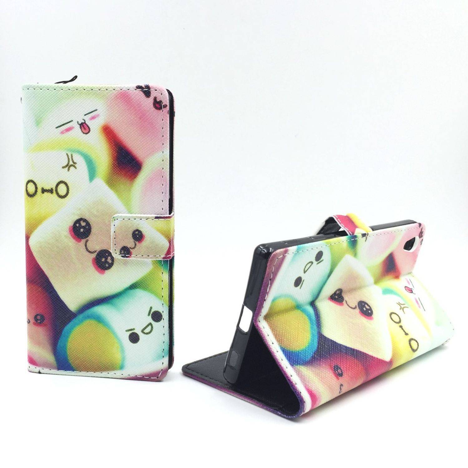 Sony Xperia Z5 Handyhülle Bookcover Mehrfarbig