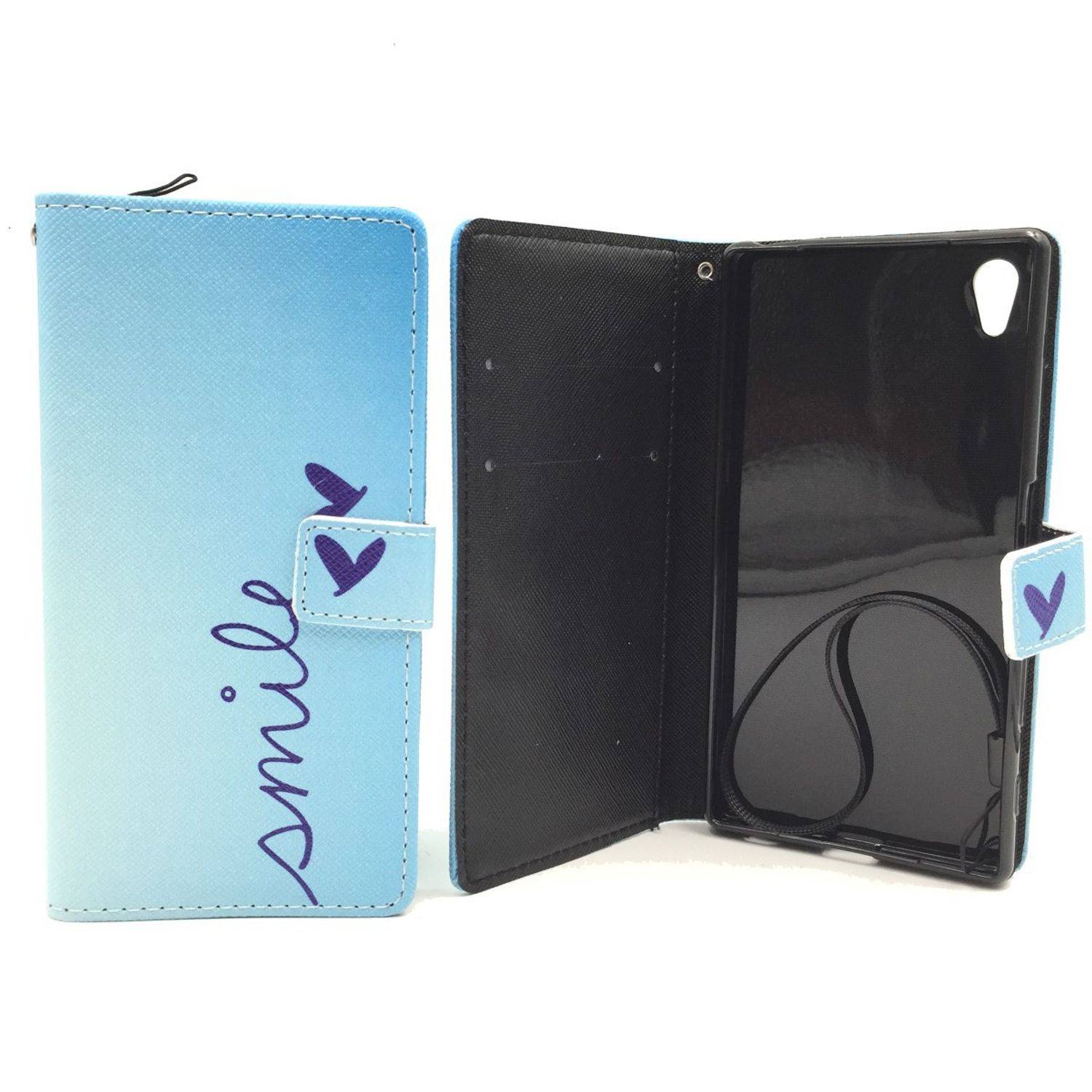 Sony Xperia Z5 Handyhülle Bookcover Blau