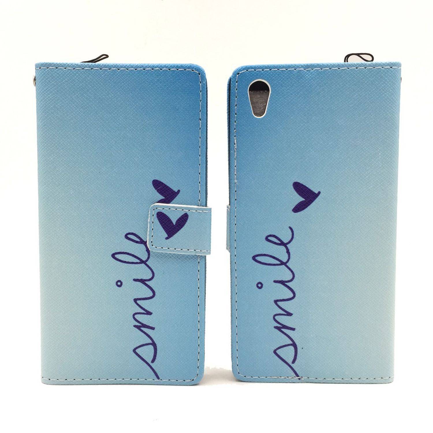 Sony Xperia Z5 Handyhülle Bookcover Blau