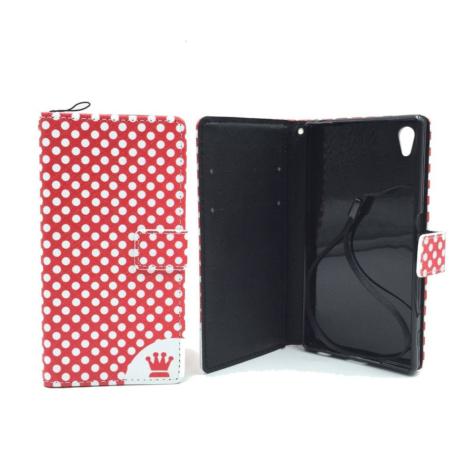 Sony Xperia Z5 Handyhülle Bookcover Rot