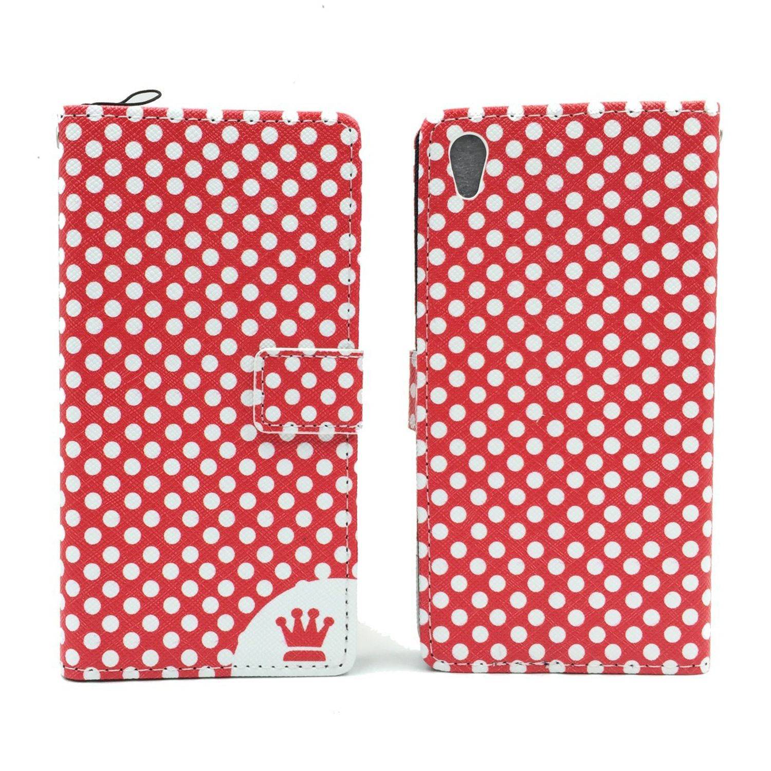 Sony Xperia Z5 Handyhülle Bookcover Rot