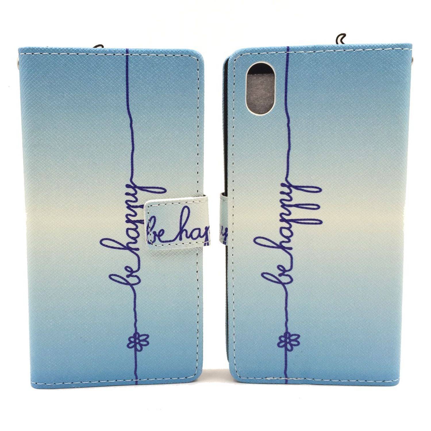 Sony Xperia M4 Aqua Handyhülle Bookcover Blau