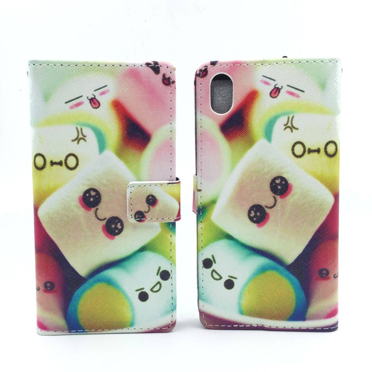 Sony Xperia M4 Aqua Handyhülle Bookcover Mehrfarbig